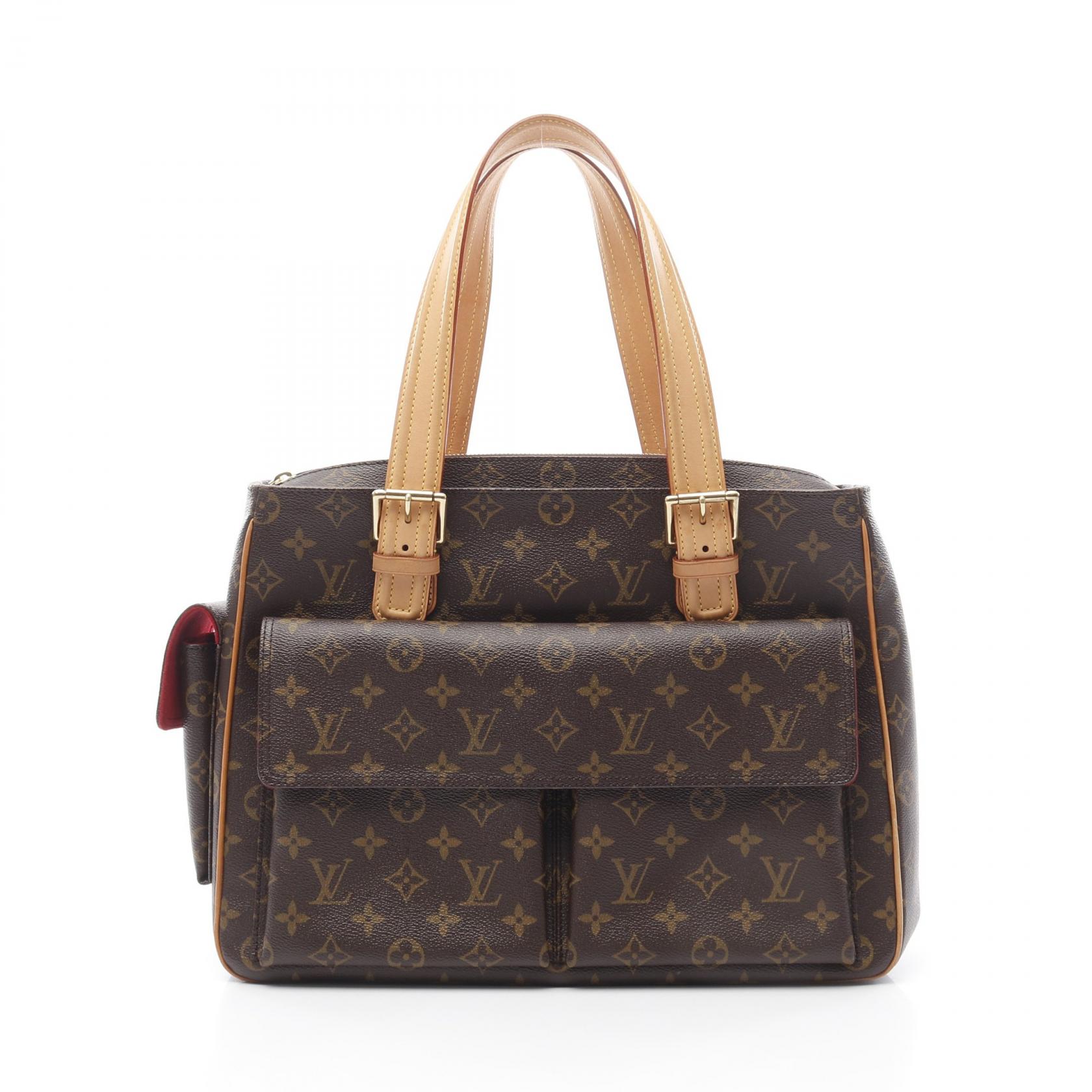 【15%OFFクーポン対象】ルイ・ヴィトン LOUIS VUITTON ミュルティプリシテ モノグラム ハンドバッグ バッグ PVCコーティングキャンバス レザー レディース ブラウン系 M51162 【中古】