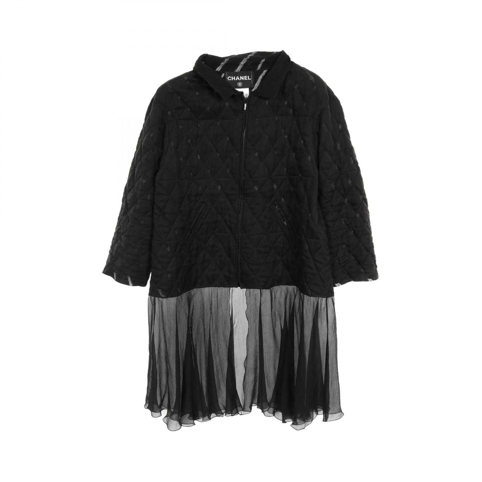 【SALE／1万円OFFクーポン】シャネル CHANEL 衣料品 アウター シルク レディース ブラック系 P45987V30914 【中古】