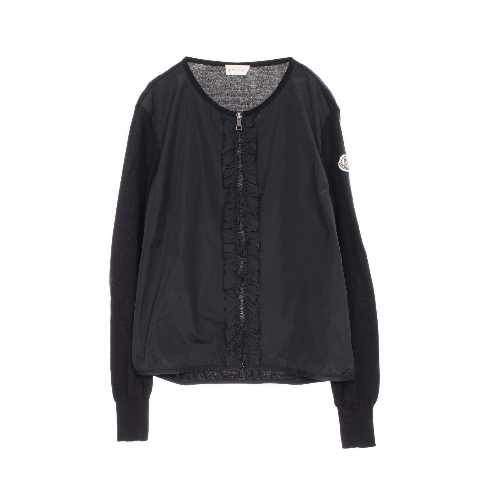 楽天市場】MONCLER モンクレール HALESIA 黒 ナイロン フーディ