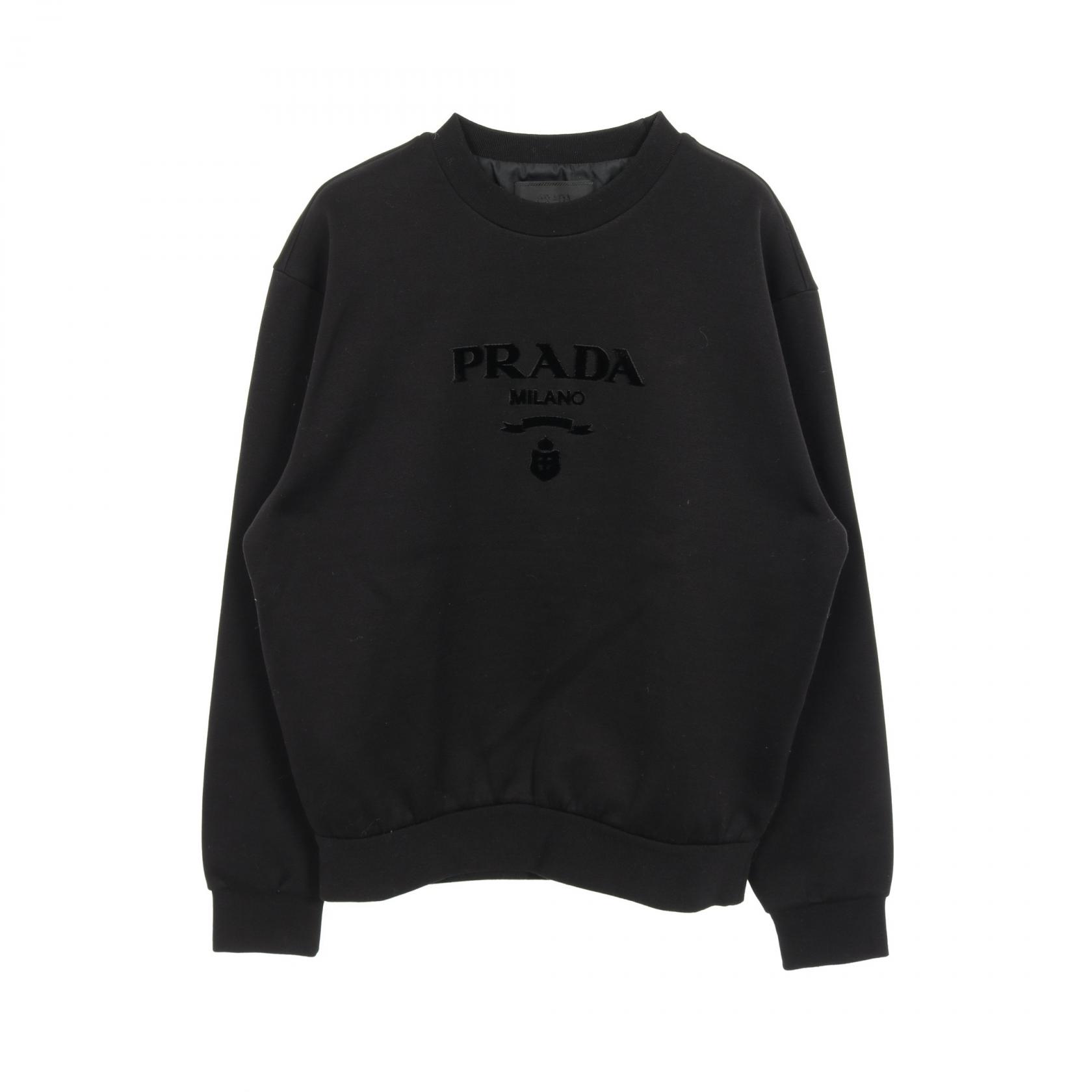 PRADA スウェット PRADA(プラダ) 23AWトライアングル ロゴ プレート スウェット
