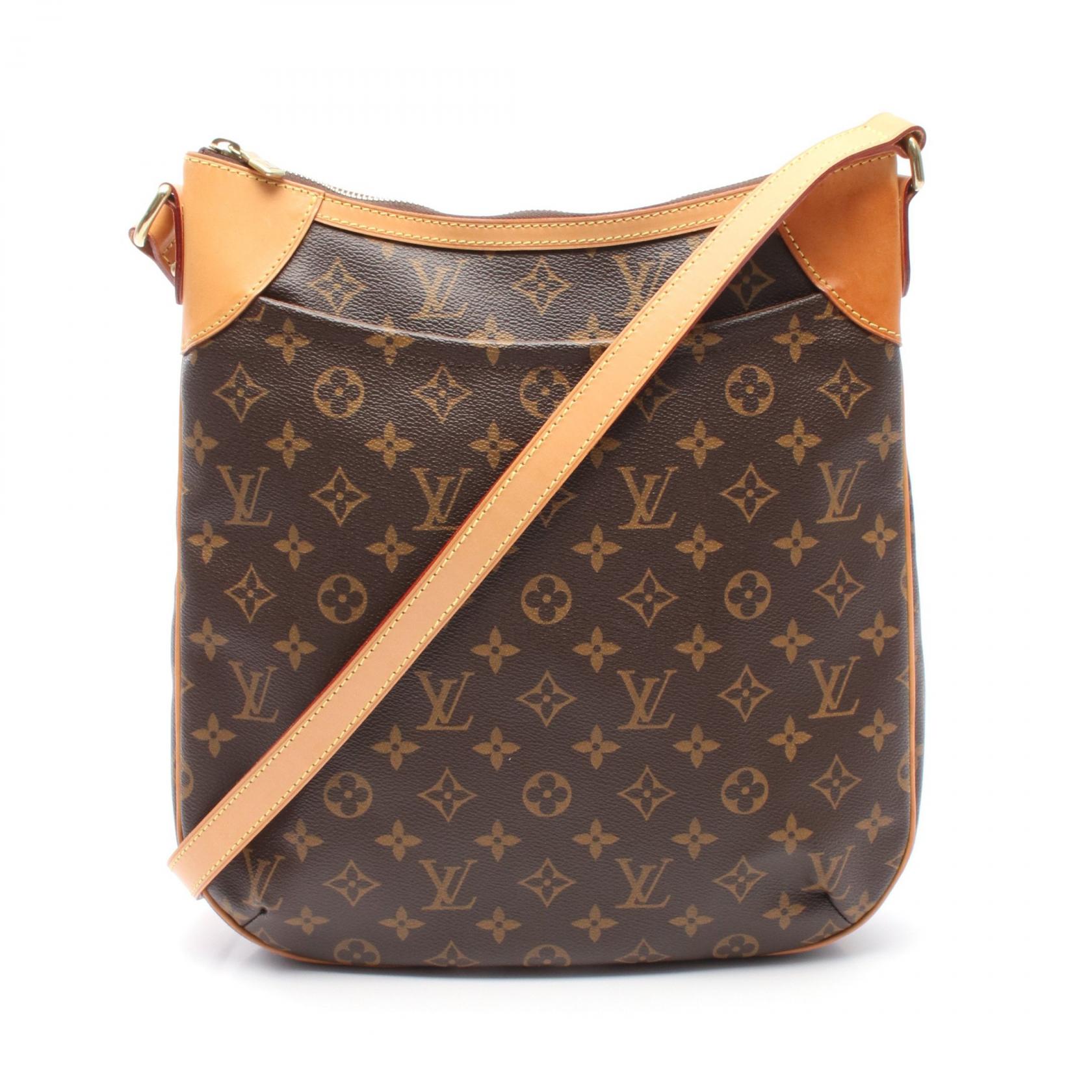 《全品5%クーポン×P5倍》ルイ・ヴィトン LOUIS VUITTON オデオンMM モノグラム ショルダーバッグ バッグ PVCコーティングキャンバス レザー レディース ブラウン系 M56389 【中古】