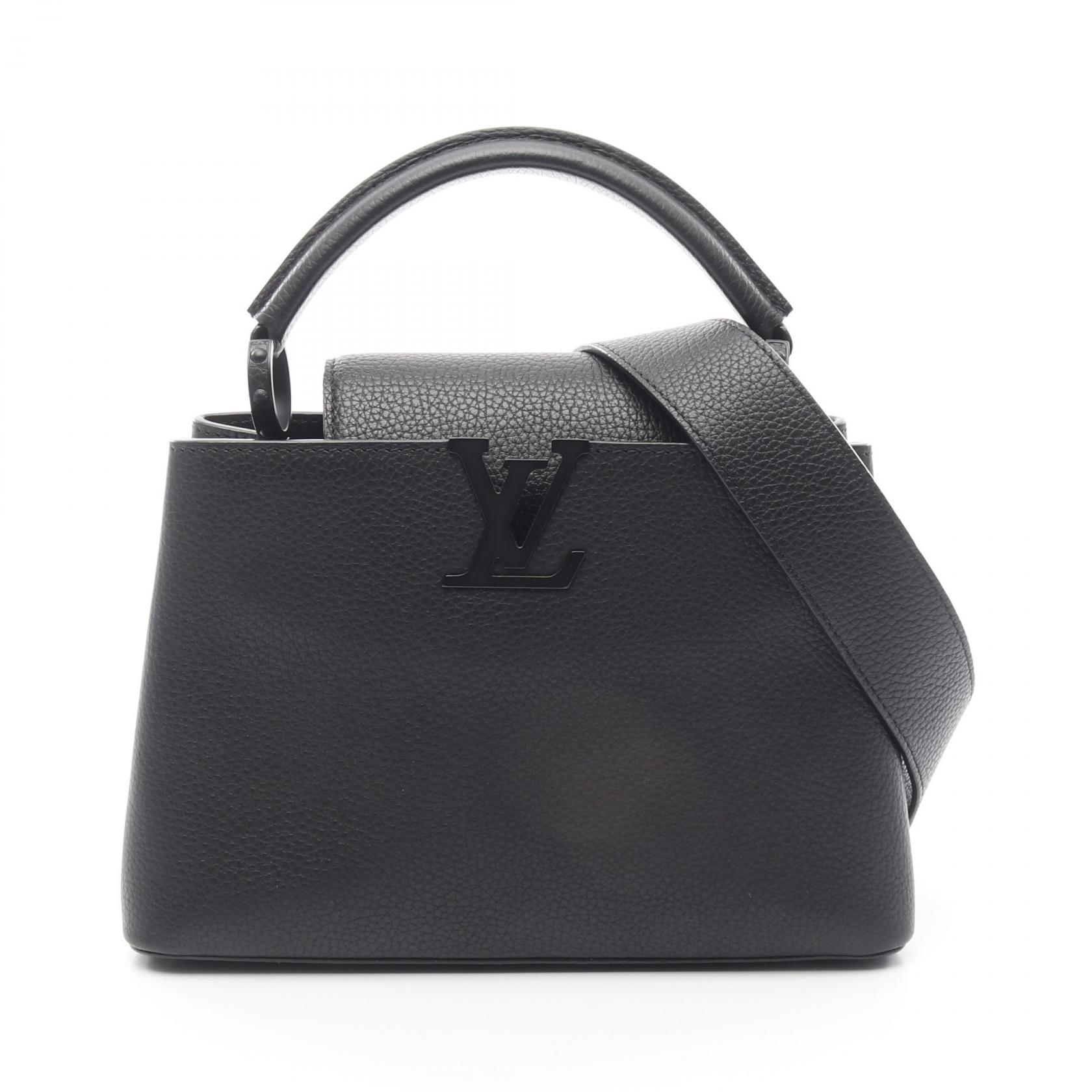 ルイ・ヴィトン LOUIS VUITTON カプシーヌBB ハンドバッグ バッグ レザー トリヨンレザー トリヨンレザー レディース ブラック系 M55855 【中古】