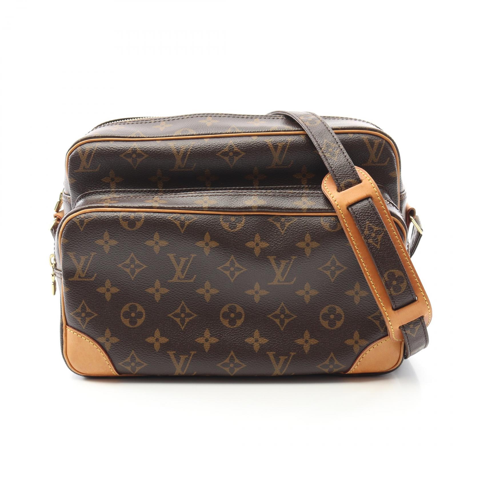 【SALE／1万円OFFクーポン】ルイ・ヴィトン LOUIS VUITTON ナイル ショルダーバッグ バッグ PVCコーティングキャンバス レザー モノグラム レディース ブラウン系 M45244 【中古】
