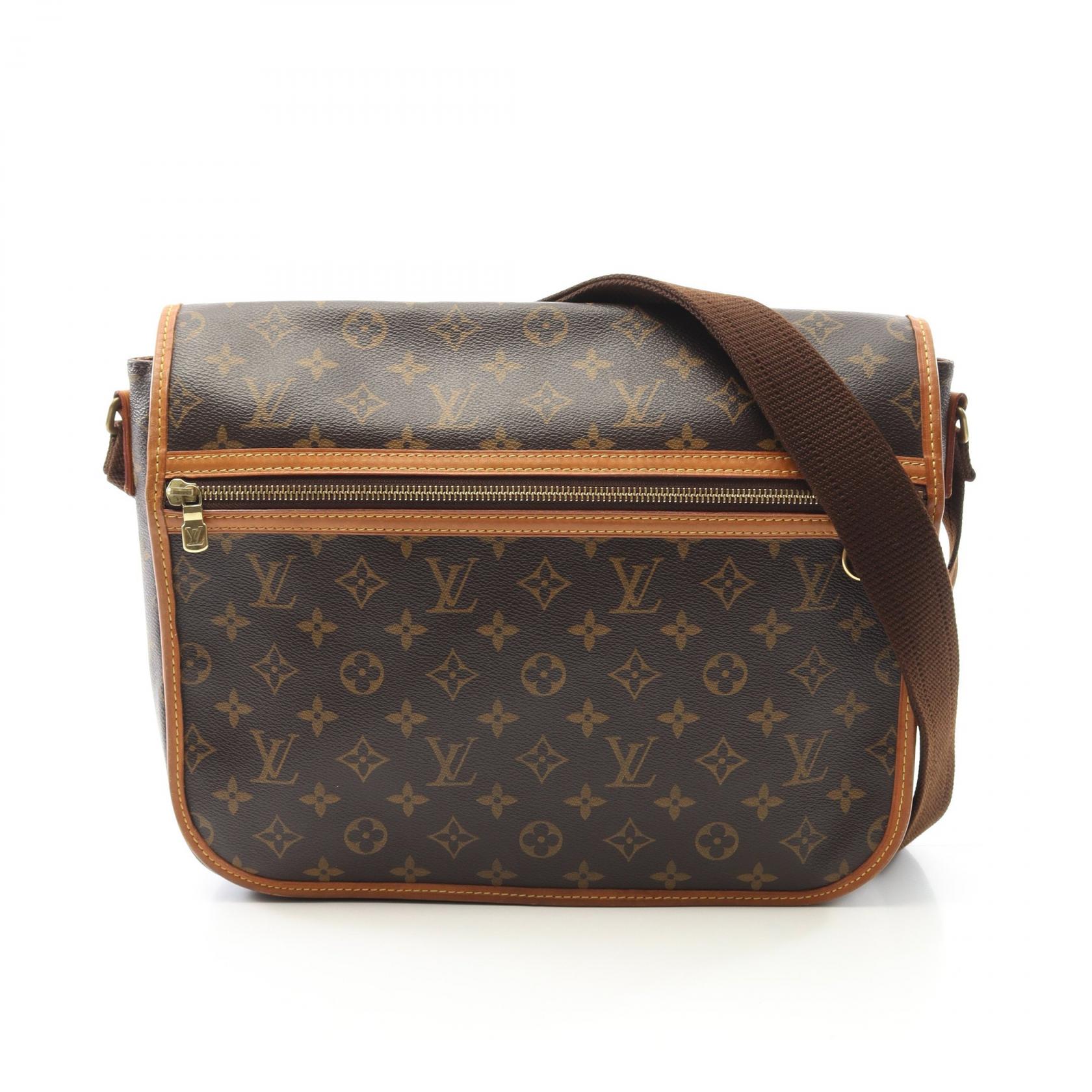 【SALE／1万円OFFクーポン】ルイ・ヴィトン LOUIS VUITTON メッセンジャーGM ボスフォール モノグラム ショルダーバッグ バッグ PVCコーティングキャンバス レザー メンズ レディース ブラウン系 M40105 【中古】