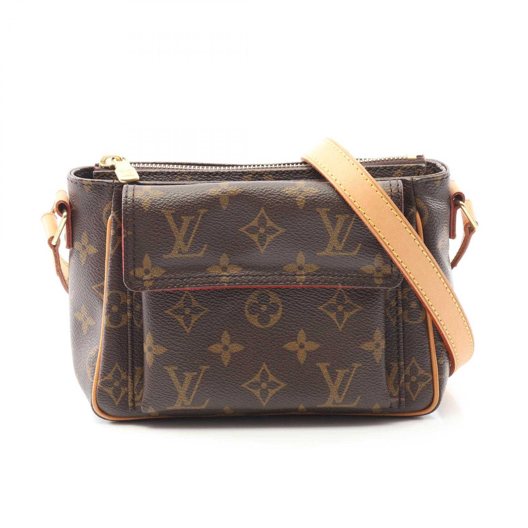 【SALE／2万円OFFクーポン】ルイ・ヴィトン LOUIS VUITTON ヴィバシテPM モノグラム ショルダーバッグ バッグ PVCコーティングキャンバス レザー レディース ブラウン系 M51165 【中古】