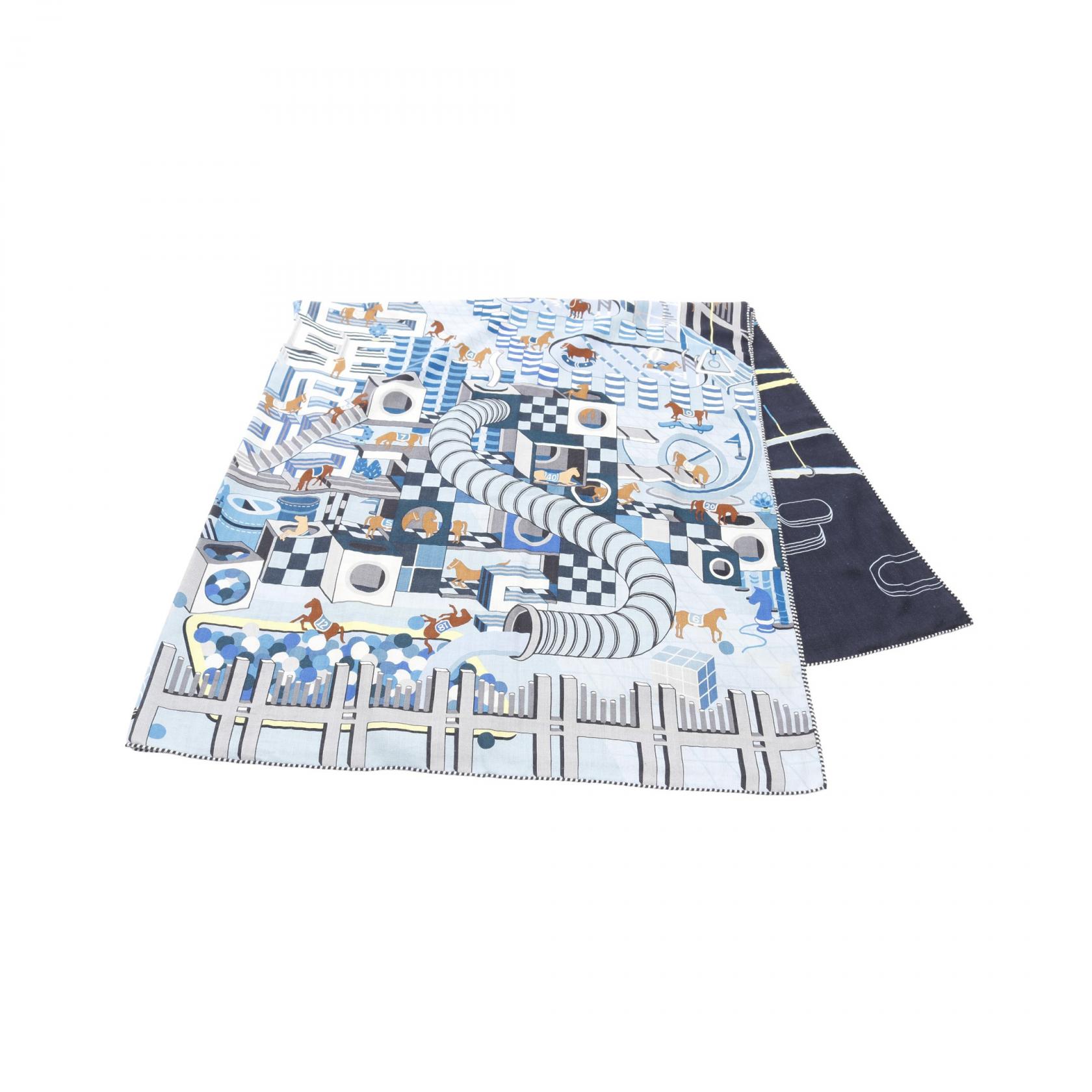 エルメス　カシミアシルク１４０ レイラの庭　カレジェアン HERMES HERMES/エルメス カレジェアン 2019AW レイラの庭