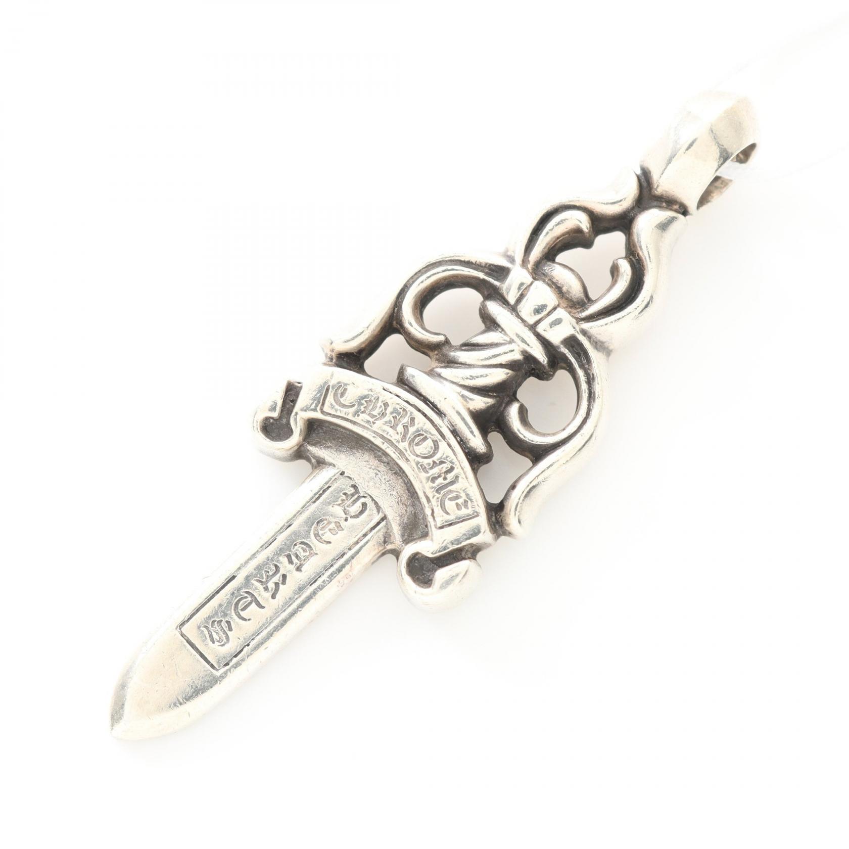 ≪10%OFFクーポン 7/19 20時～7/26 9:59≫クロムハーツ CHROME HEARTS ラージ ダガー ペンダントトップ ジュエリー シルバー925 メンズ シルバー系 【中古】｜Mike Museum