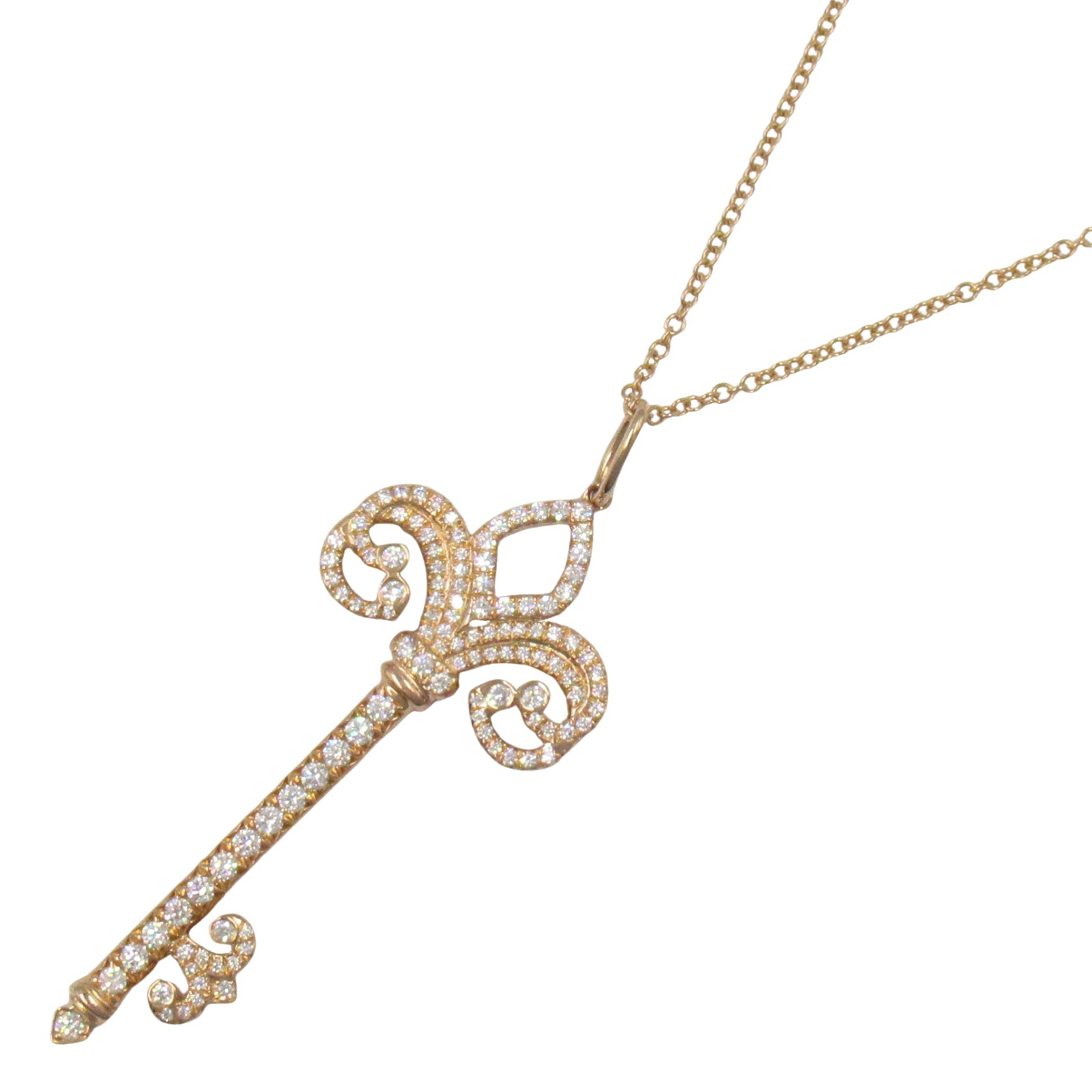 ダイヤモンド　ティファニー　K18 フルールドリス　ゴールド　ネックレス TIFFANY&Co. ティファニー フルール ド リス ステム