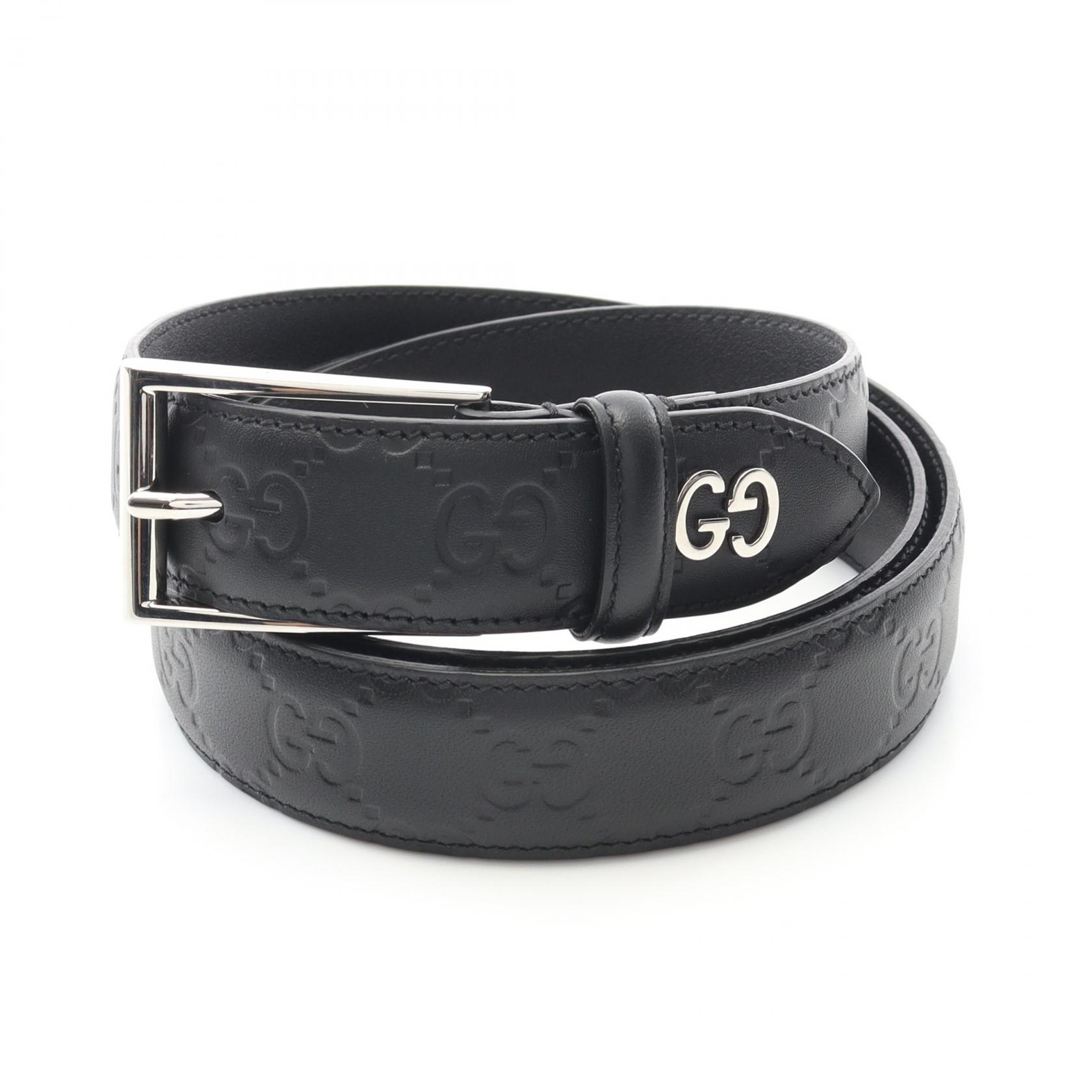 楽天市場】グッチ GUCCI ダブルGシグネチャーピンバックルベルト