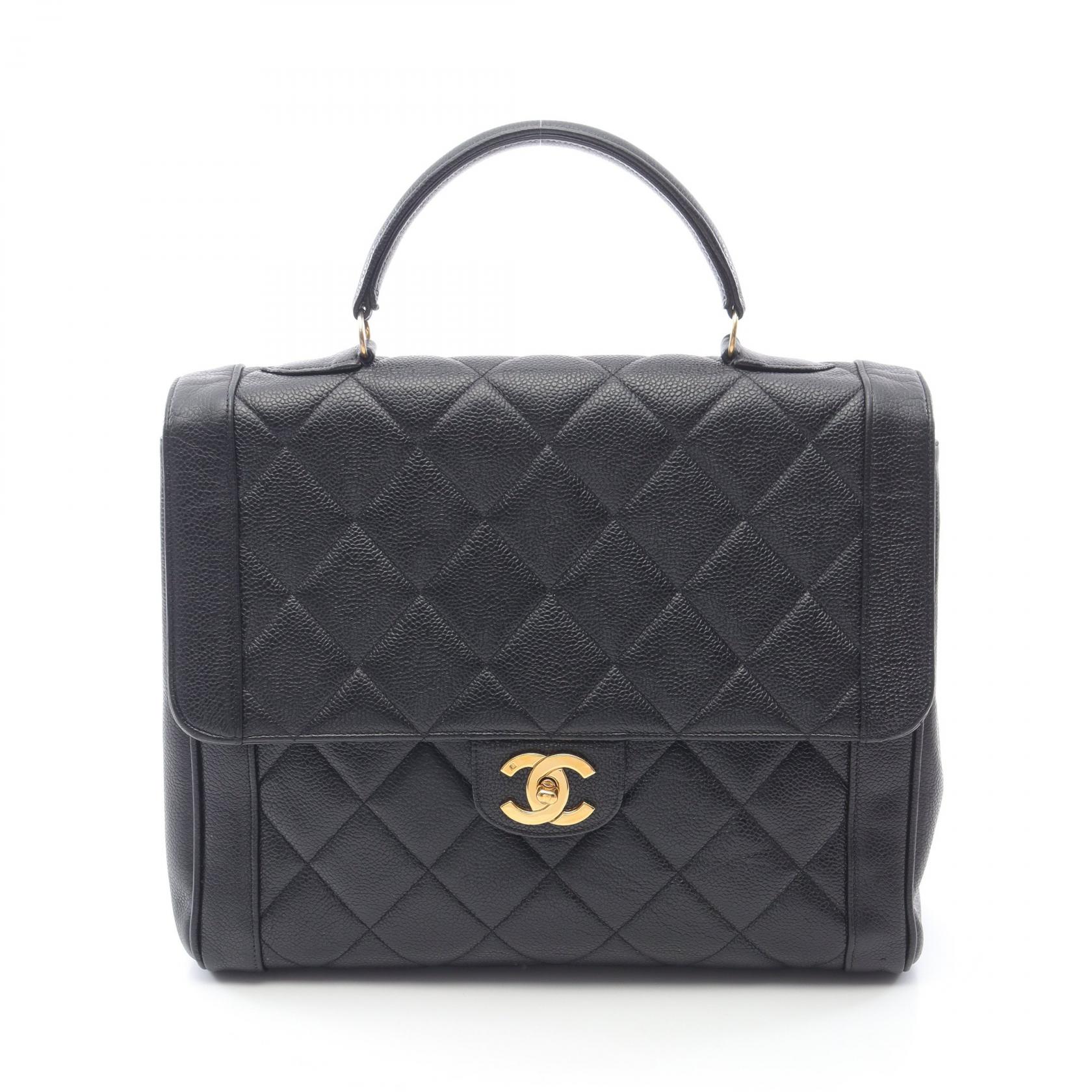 【15%OFFクーポン対象】シャネル CHANEL マトラッセ ハンドバッグ バッグ カーフ（牛革） レディース ブラック系 【中古】 231,500円