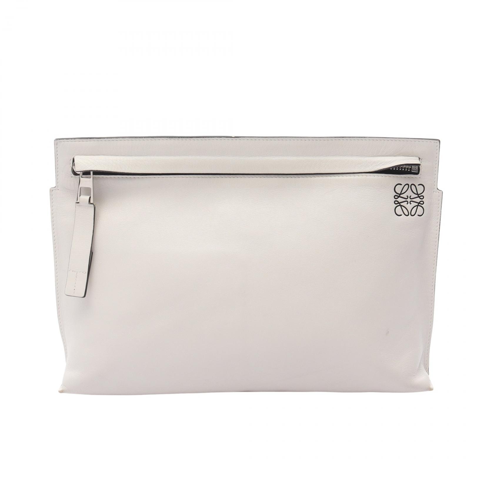 【極美品・現行型】ロエベ オールレザー クラッチバッグ アナグラム ブラウン LOEWE ロエベ アナグラム セカンドバッグ クラッチバッグ