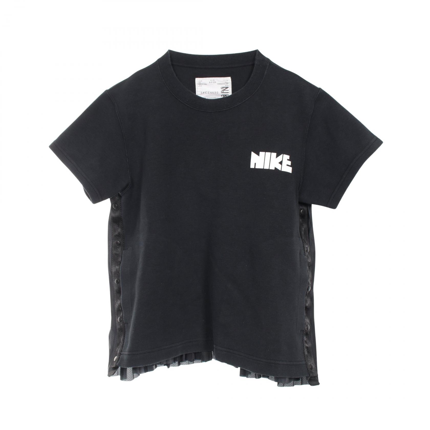 ≪2千円OFFクーポン 7/19 20時~7/26 9:59≫ナイキ NIKE NIKE × SACAI カットソー 衣料品 トップス コットン ポリエステル レディース ブラック系 CZ4690 【中古】|Mike Museum