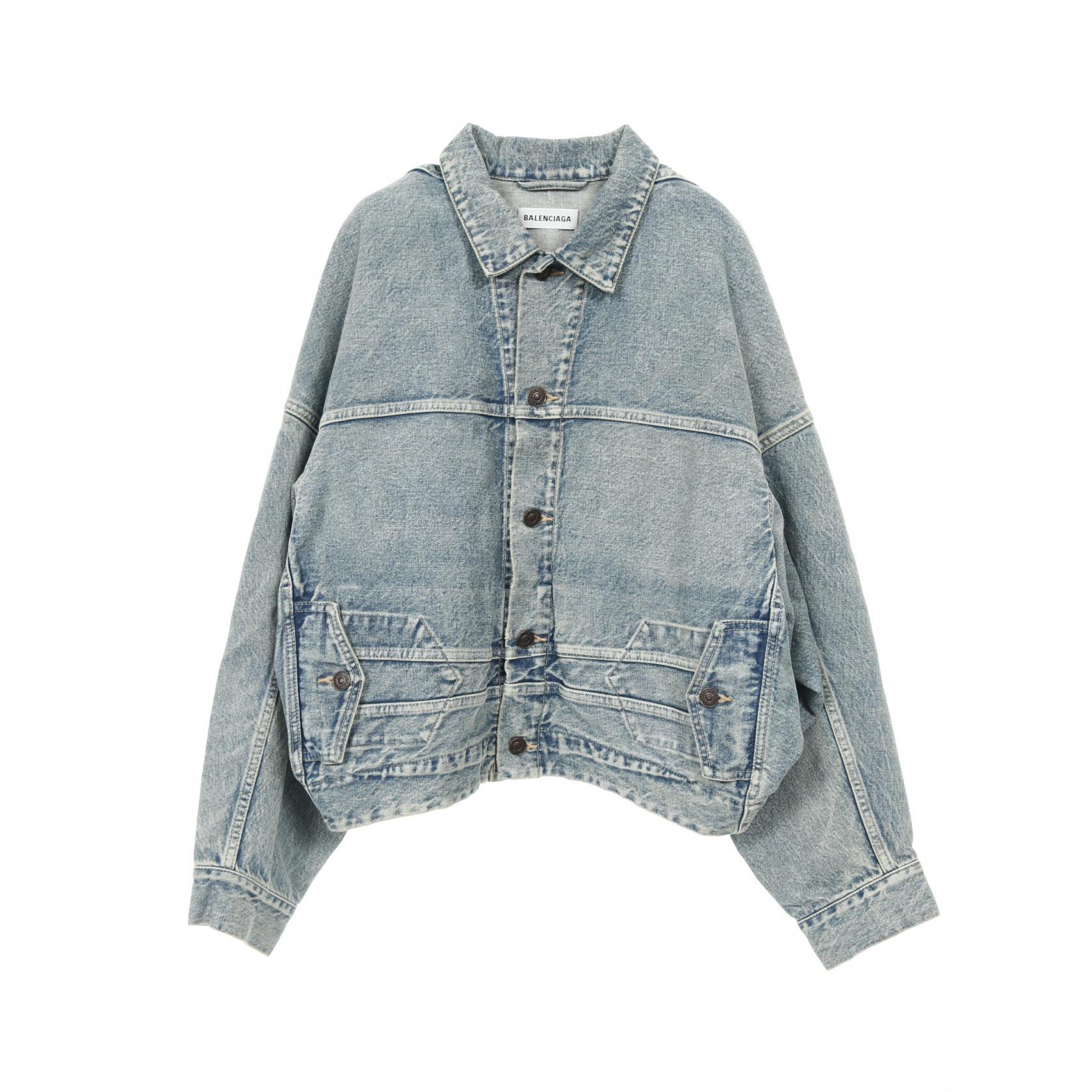 バレンシアガ　デニムジャケット デニムブルー 楽天市場】【BALENCIAGA】バレンシアガ『アップサイドダウン デニム