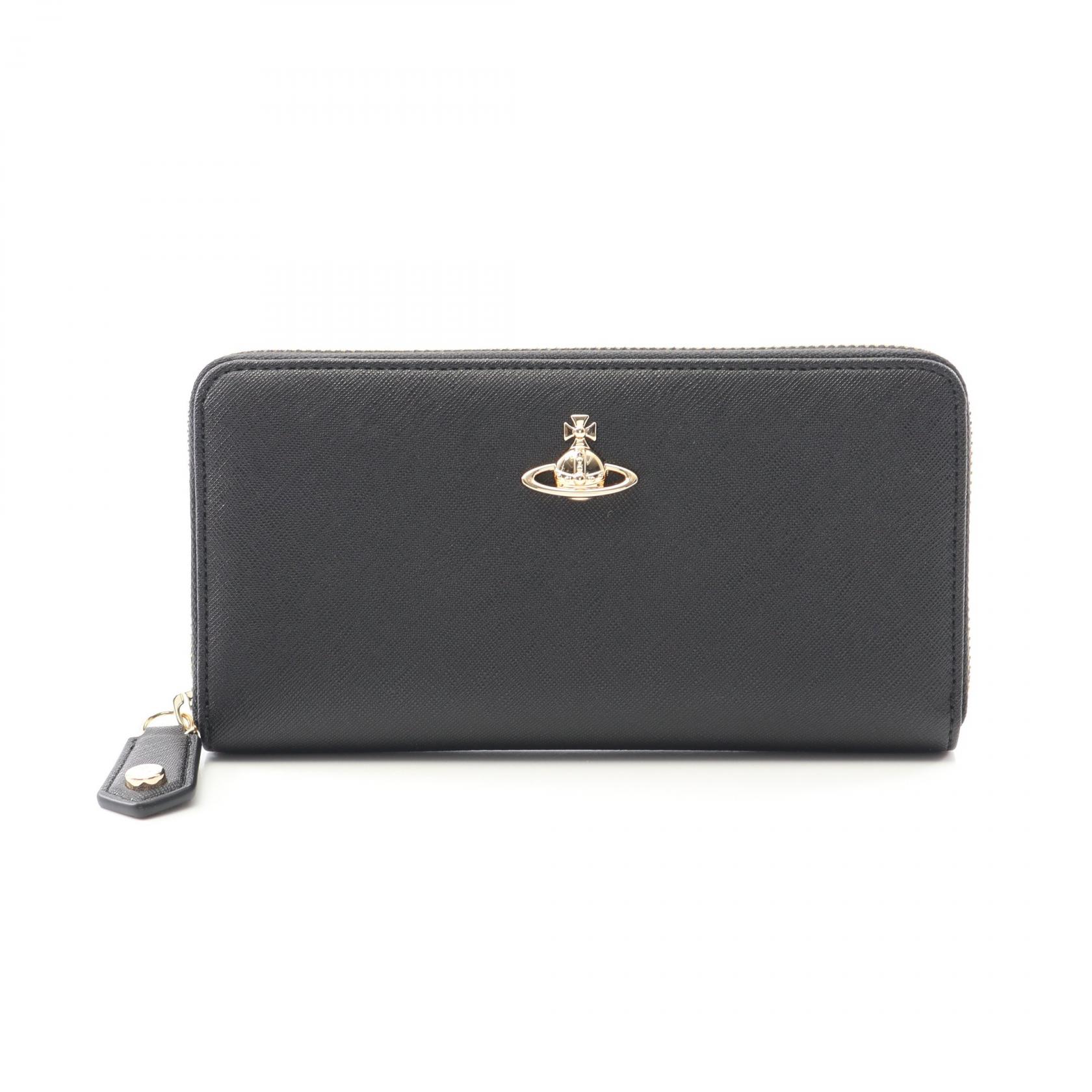 《全品5%クーポン×P5倍》ヴィヴィアンウエストウッド レッドレーベル Vivienne Westwood Red Label CLASSIC ZIP ROUND WALLET ラウンド長財布 財布 フェイクレザー レディース ブラック系 5106005BWS000BN402 【新品】 20,700円