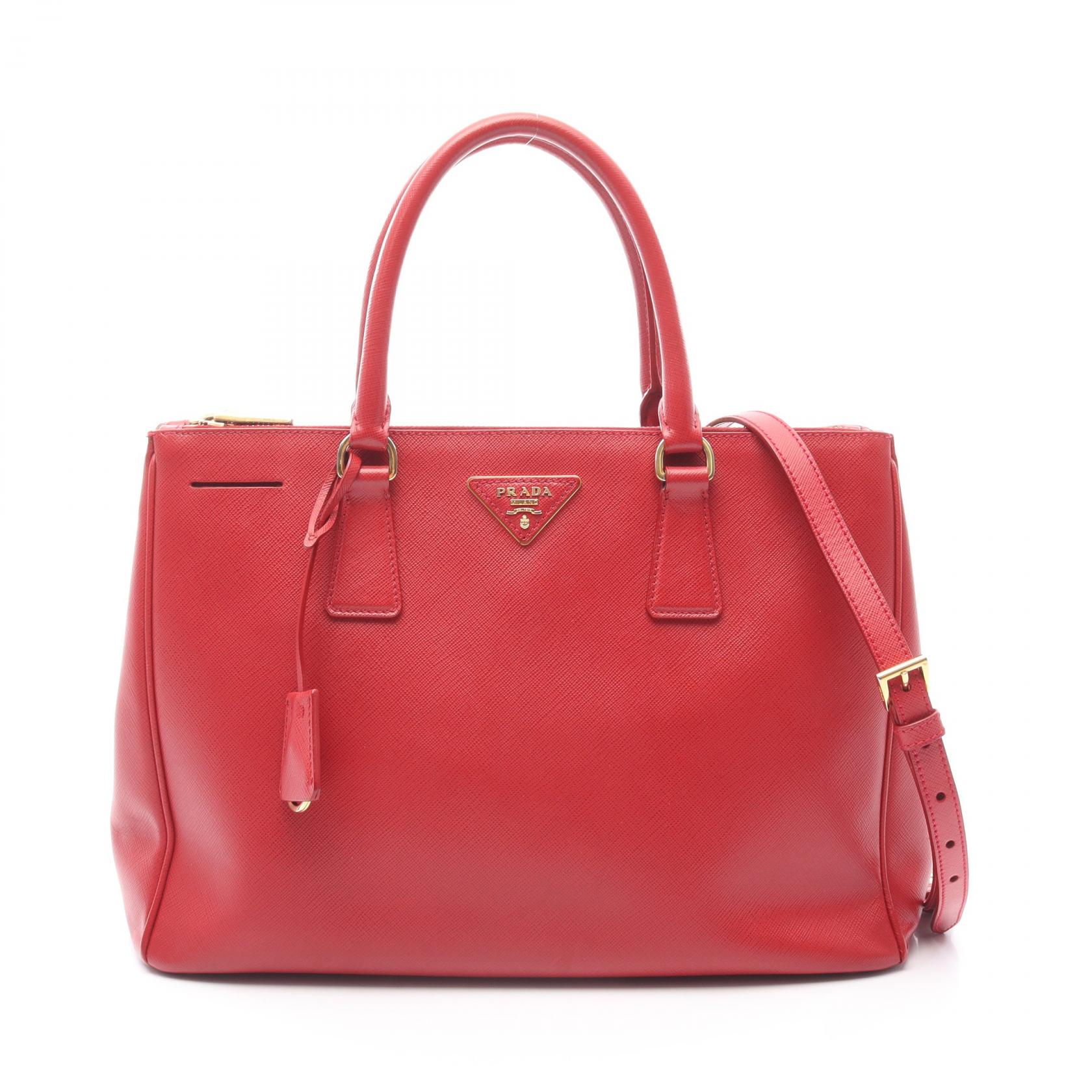 美品✨PRADA プラダ サフィアーノ ガレリア 2WAYハンドバッグ プラダ PRADA ガレリア サフィアーノ 2way ハンドバッグ ブラック
