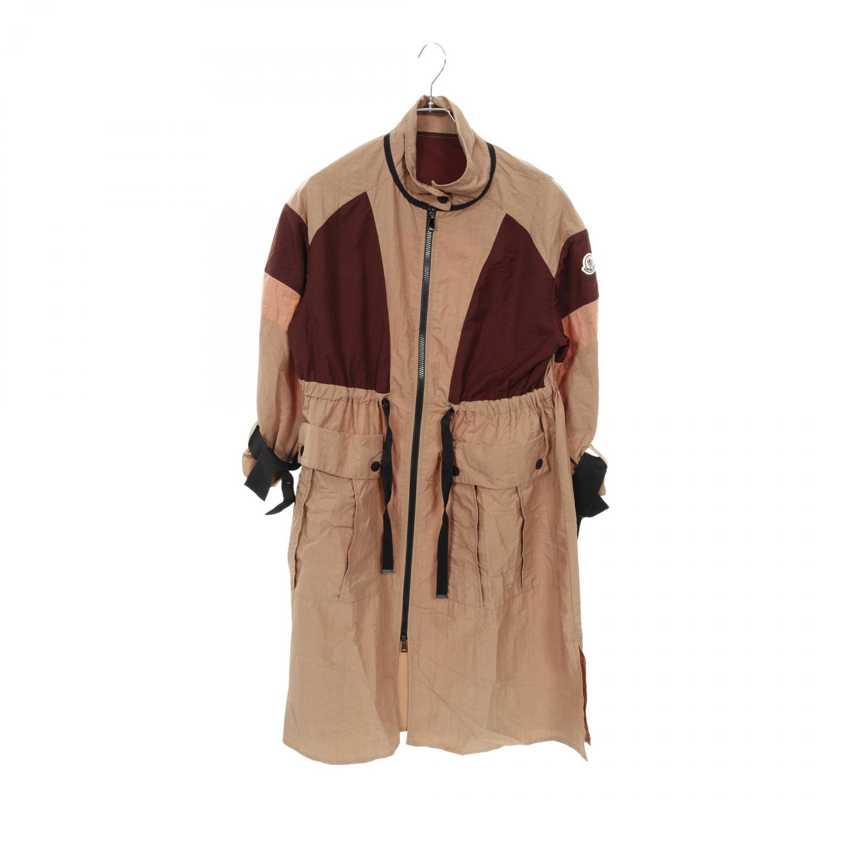 《全品5%クーポン×P5倍》モンクレール MONCLER ZINZOLIN 衣料品 アウター ナイロン レディース ブラウン系 / ボルドー系 【中古】