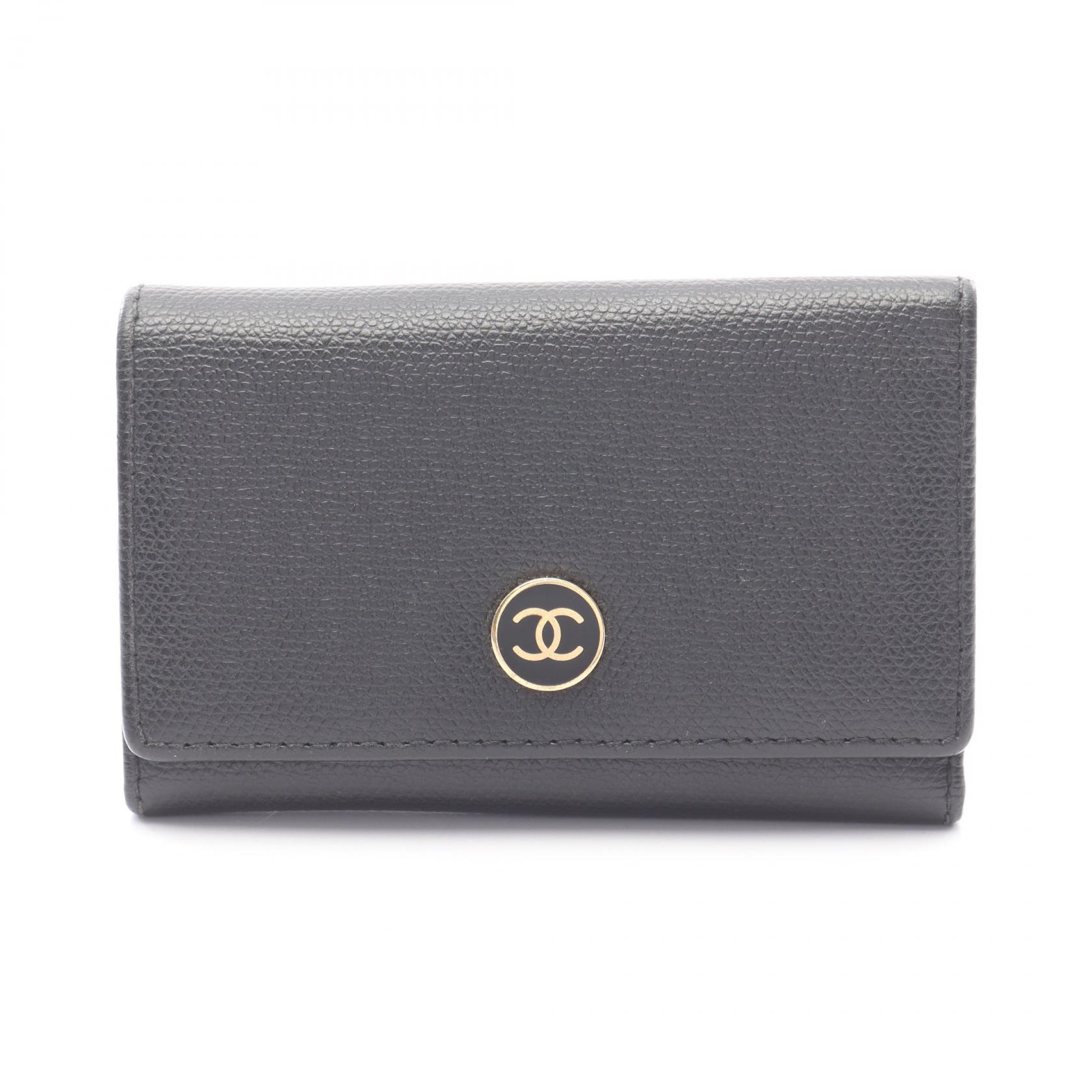CHANEL 6連　キーケース ブラック　ココボタン　ココマーク　レザー 楽天市場】【美品】 シャネル キーケース 6連 ココマーク