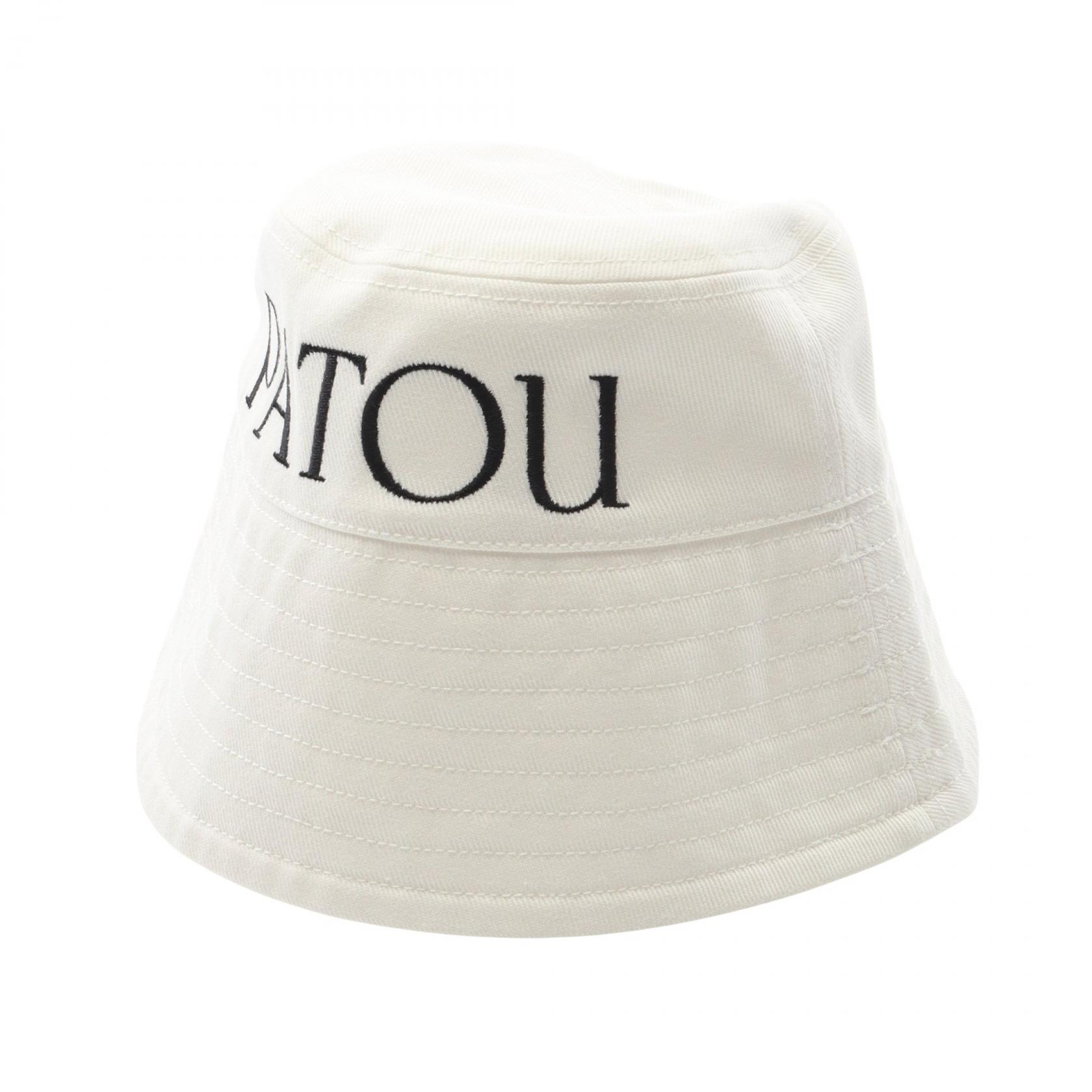 【50%OFFクーポン対象】パトゥ PATOU 帽子 キャンバス レディース ホワイト系 【中古】