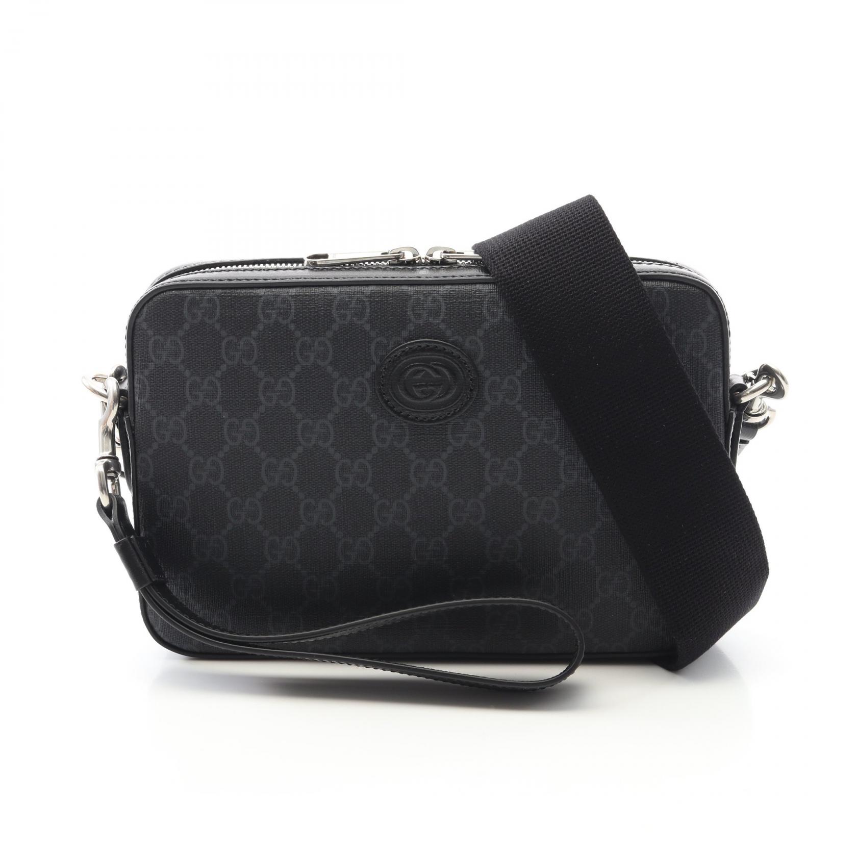 《全品5%クーポン×P5倍》グッチ GUCCI GGスプリーム ショルダーバッグ バッグ PVCコーティングキャンバス レザー レディース ブラック系 70346892THF1000 【新品】