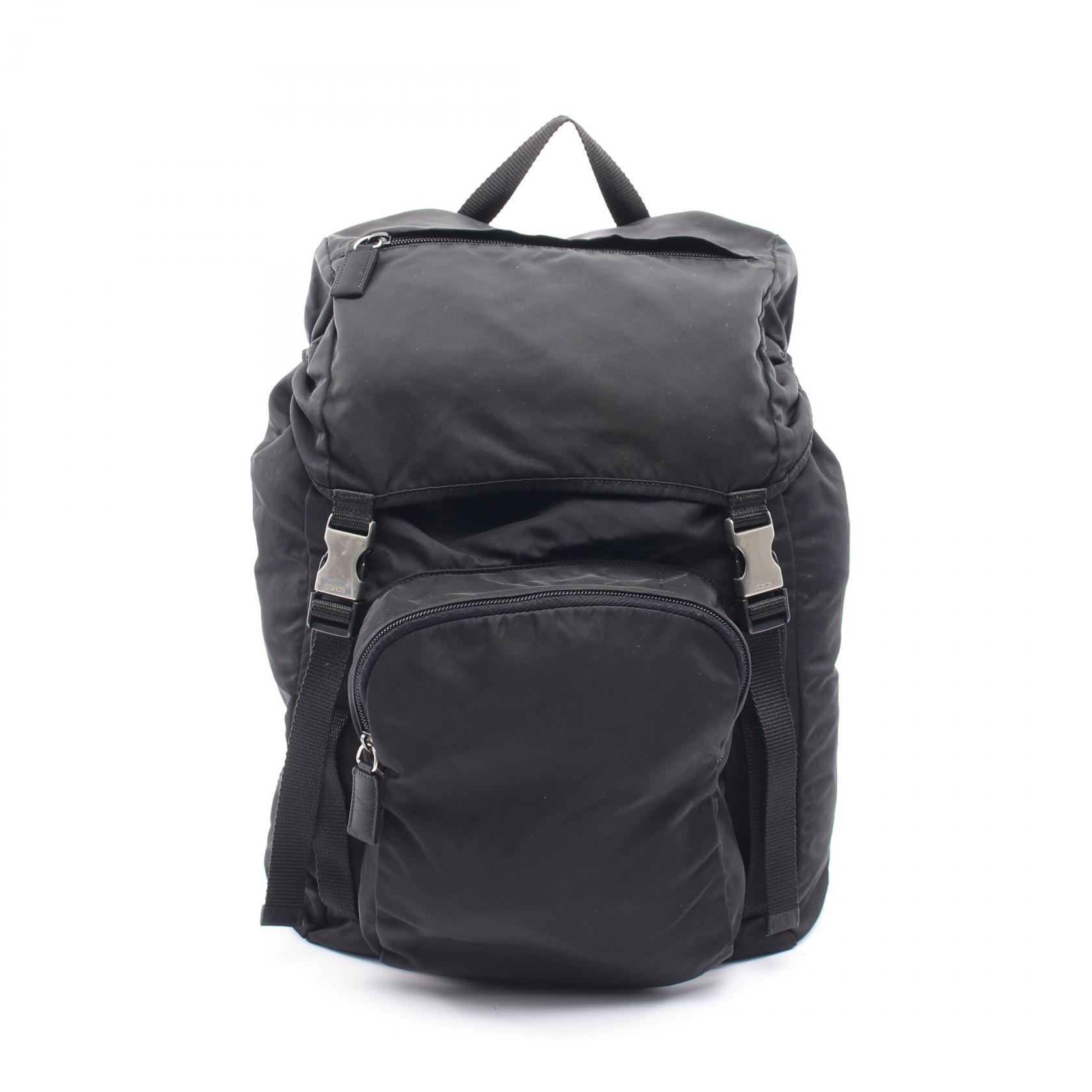 YUKI☺︎【極美品】PRADAナイロン✖️牛革リュック　バックパックNERO 楽天市場】プラダ PRADA バッグ リュック 2VZ064 064 OOO ネロ