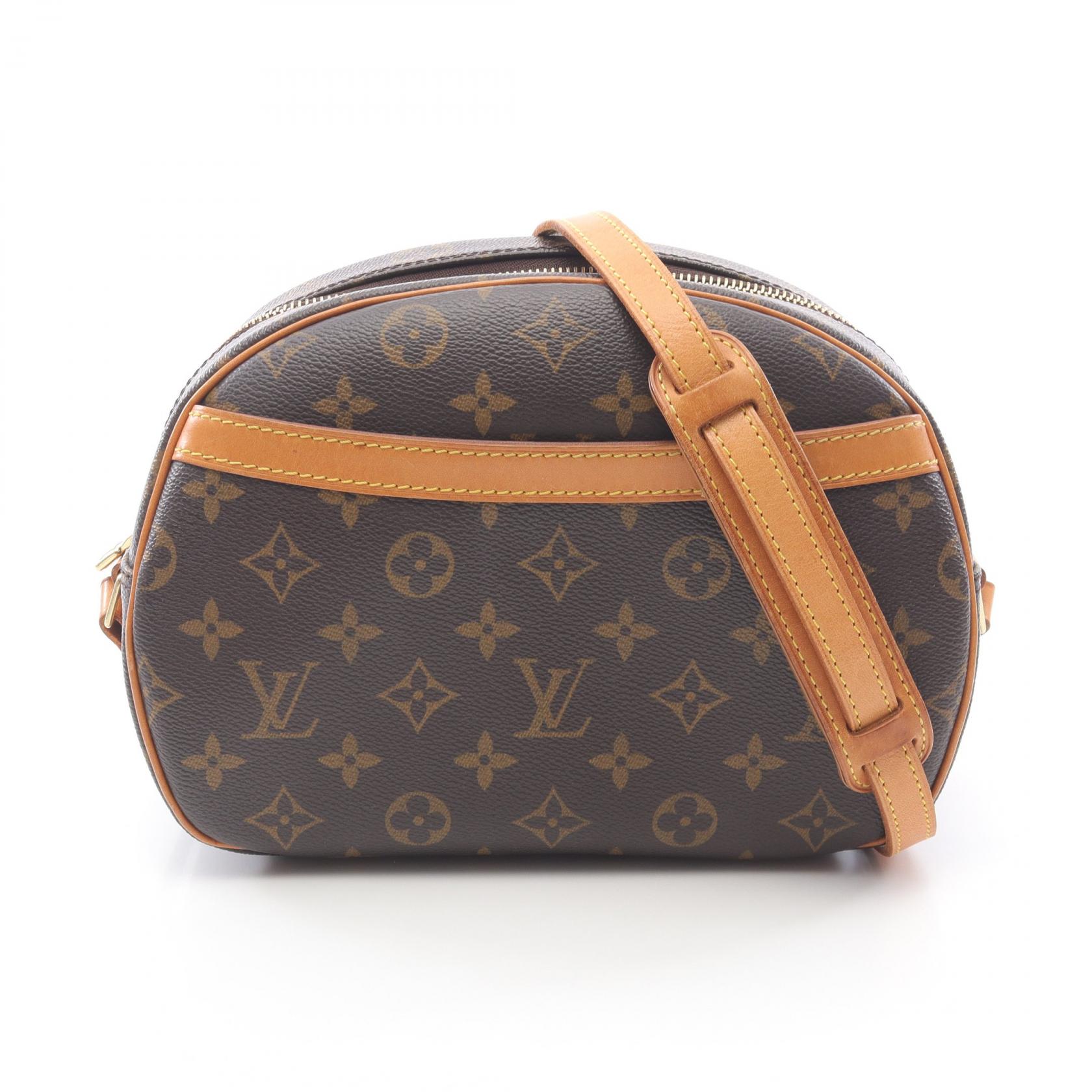 《全品5%クーポン×P5倍》ルイ・ヴィトン LOUIS VUITTON ブロワ モノグラム ショルダーバッグ バッグ PVCコーティングキャンバス レザー レディース ブラウン系 M51221 【中古】
