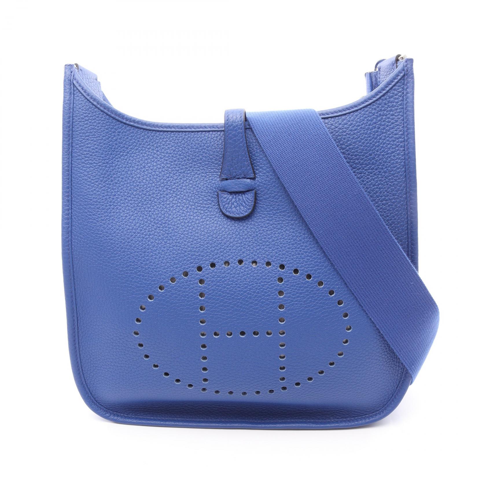【SALE／10%OFFクーポン】エルメス HERMES エヴリン 3 トロワ PM ブルーロワイヤル ショルダーバッグ バッグ トリヨンクレマンス トリヨンクレマンス レディース ブルー系 【中古】 315,000円