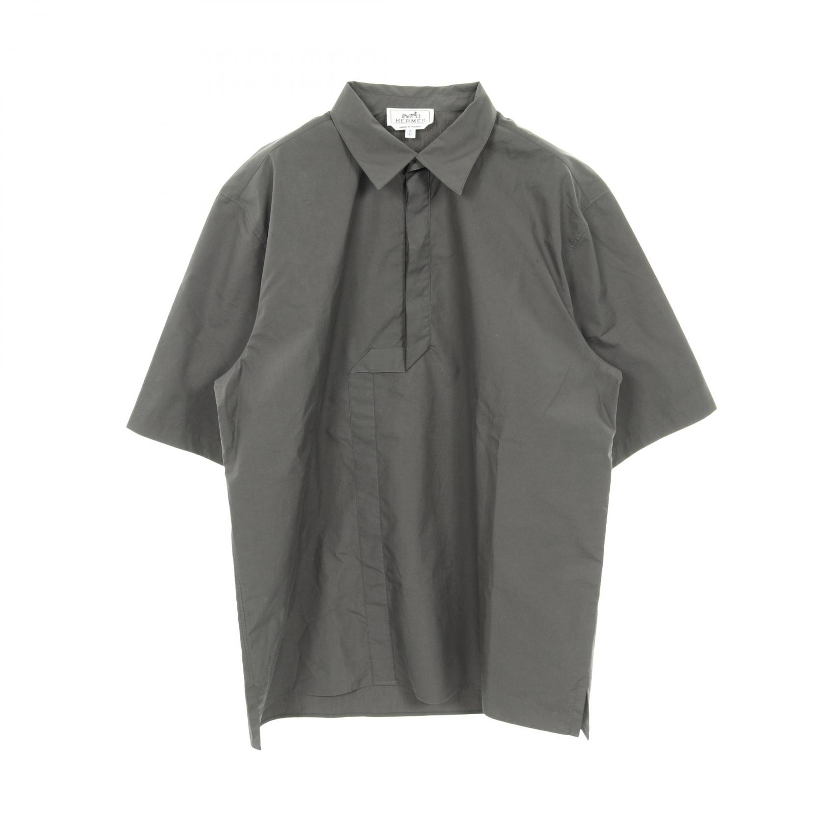 《全品5%クーポン×P5倍》エルメス HERMES 衣料品 トップス コットン メンズ グレー系 【中古】