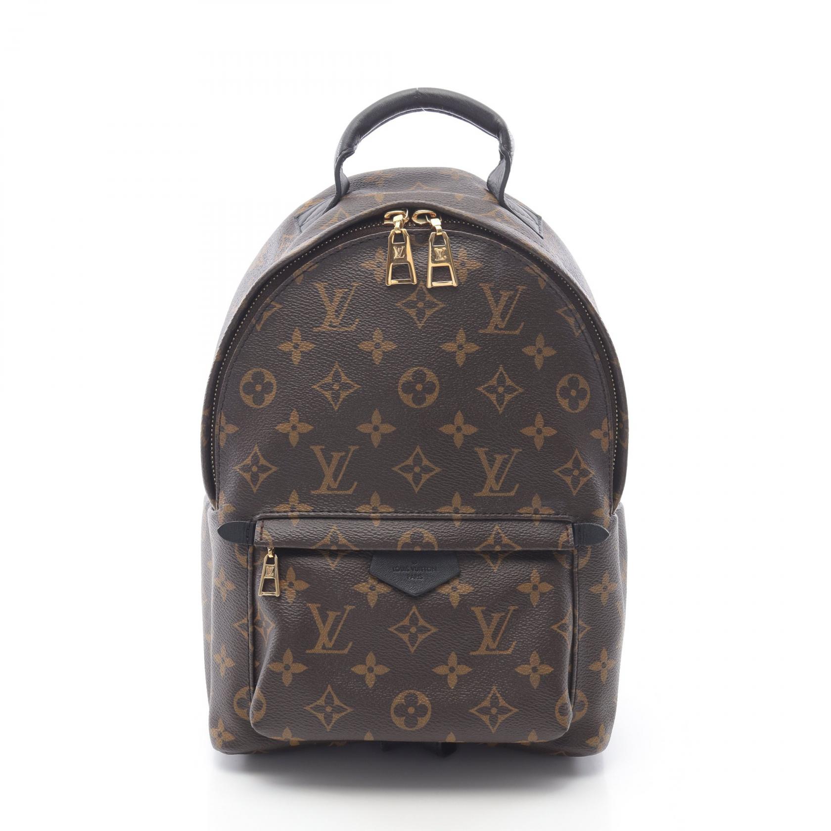 【SALE／2万円OFFクーポン】ルイ・ヴィトン LOUIS VUITTON パームスプリングスPM モノグラム リュックサック バックパック バッグ PVCコーティングキャンバス レザー レディース ブラウン系 / ブラック系 M41560 【中古】
