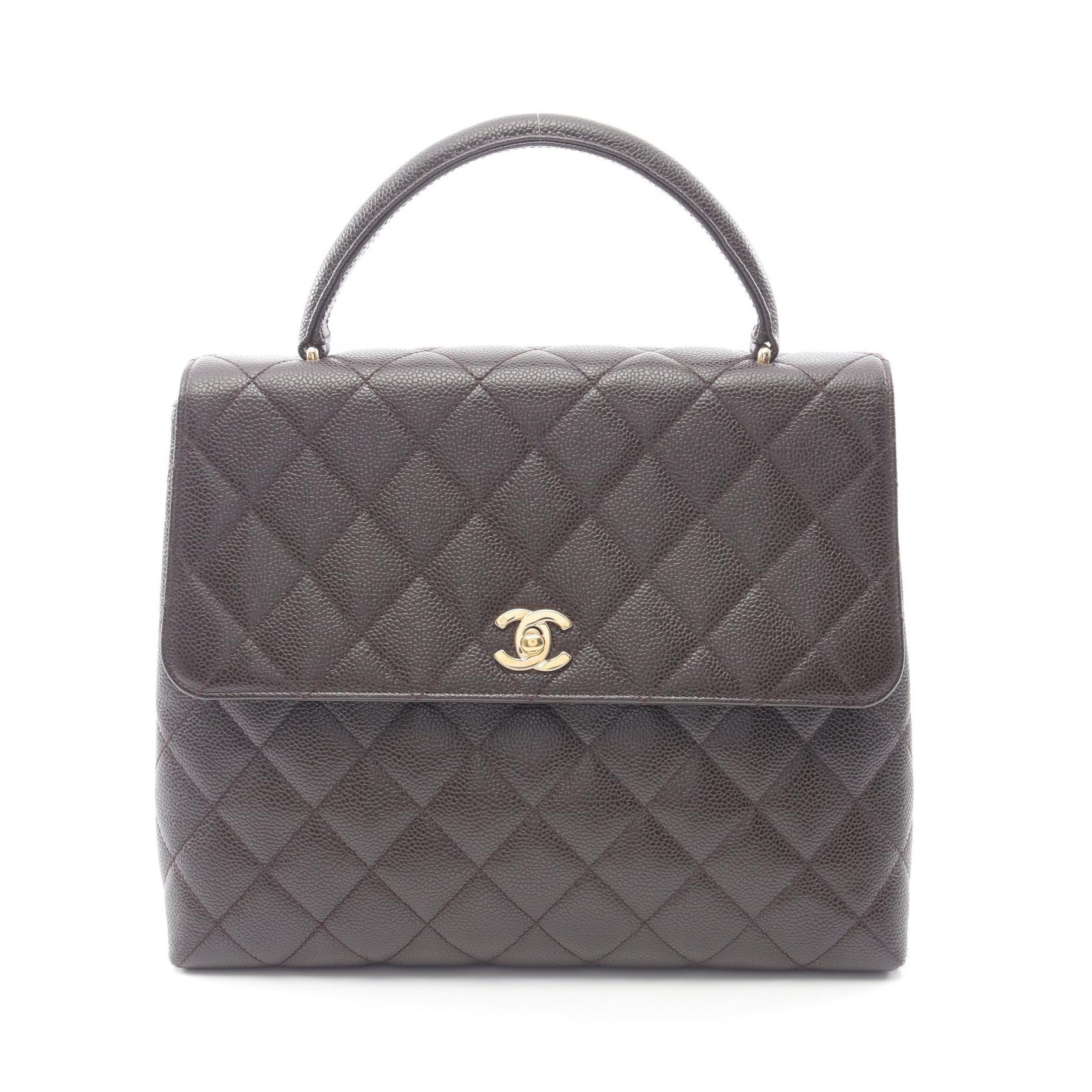 【15%OFFクーポン対象】シャネル CHANEL マトラッセ ハンドバッグ バッグ カーフ（牛革） レディース ブラウン系 A12397 【中古】