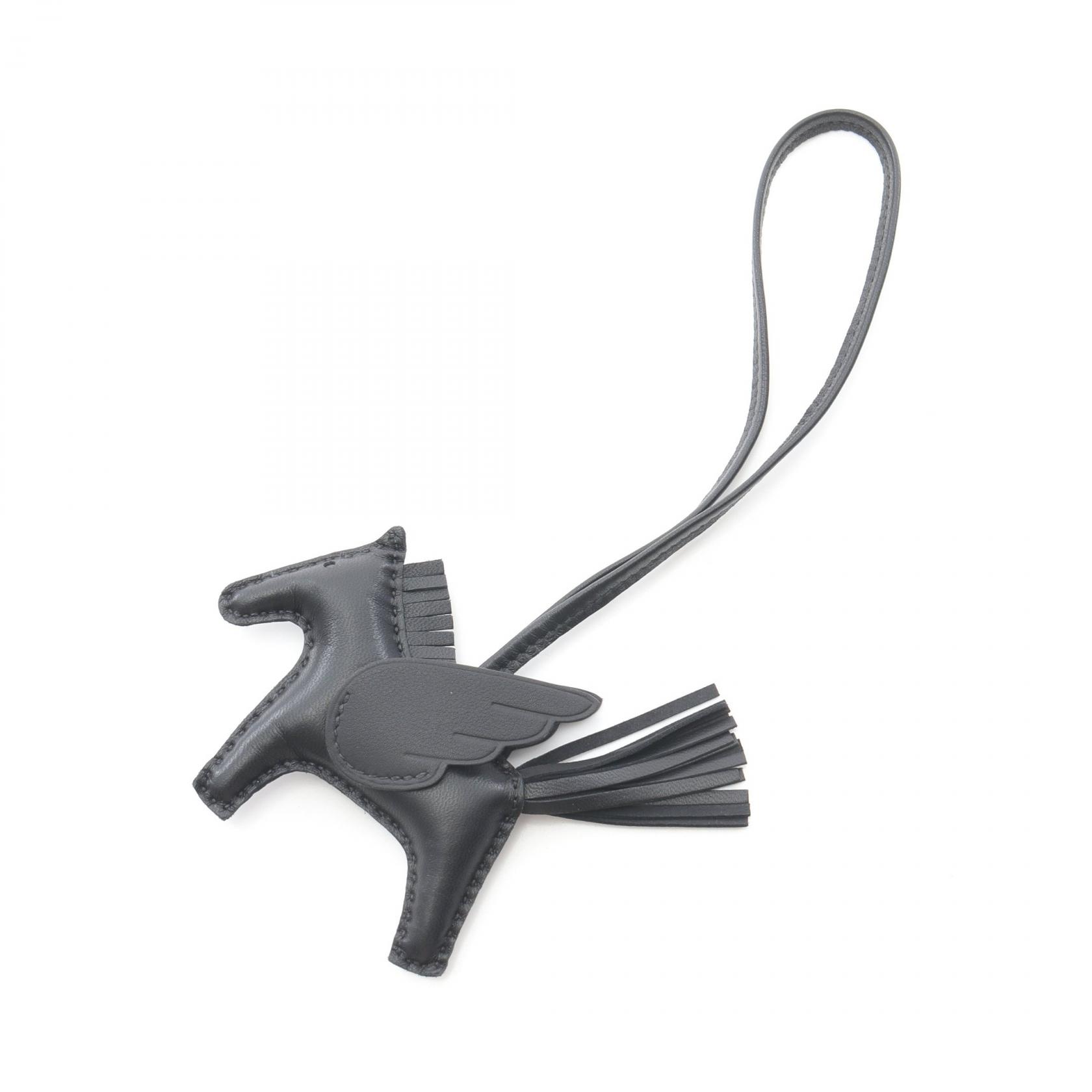 【SALE/1万円OFFクーポン】エルメス HERMES ロデオペガサスPM チャーム アクセサリー ヴォースイフト / アニョーミロ ヴォースイフト レディース ブラック系 【中古】