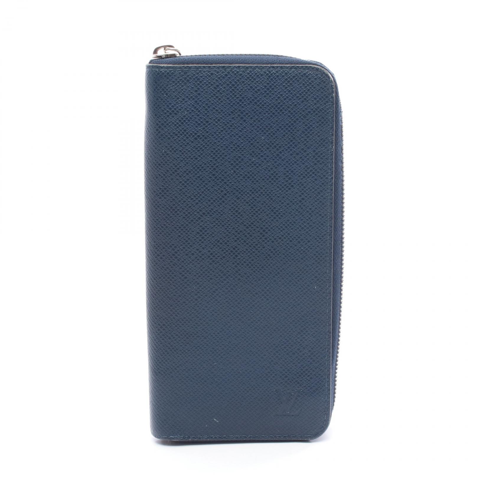 【20%OFFクーポン対象】ルイ・ヴィトン LOUIS VUITTON ジッピーウォレット ヴェルティカル ラウンド長財布 財布 レザー タイガ メンズ ネイビー系 M30510 【中古】