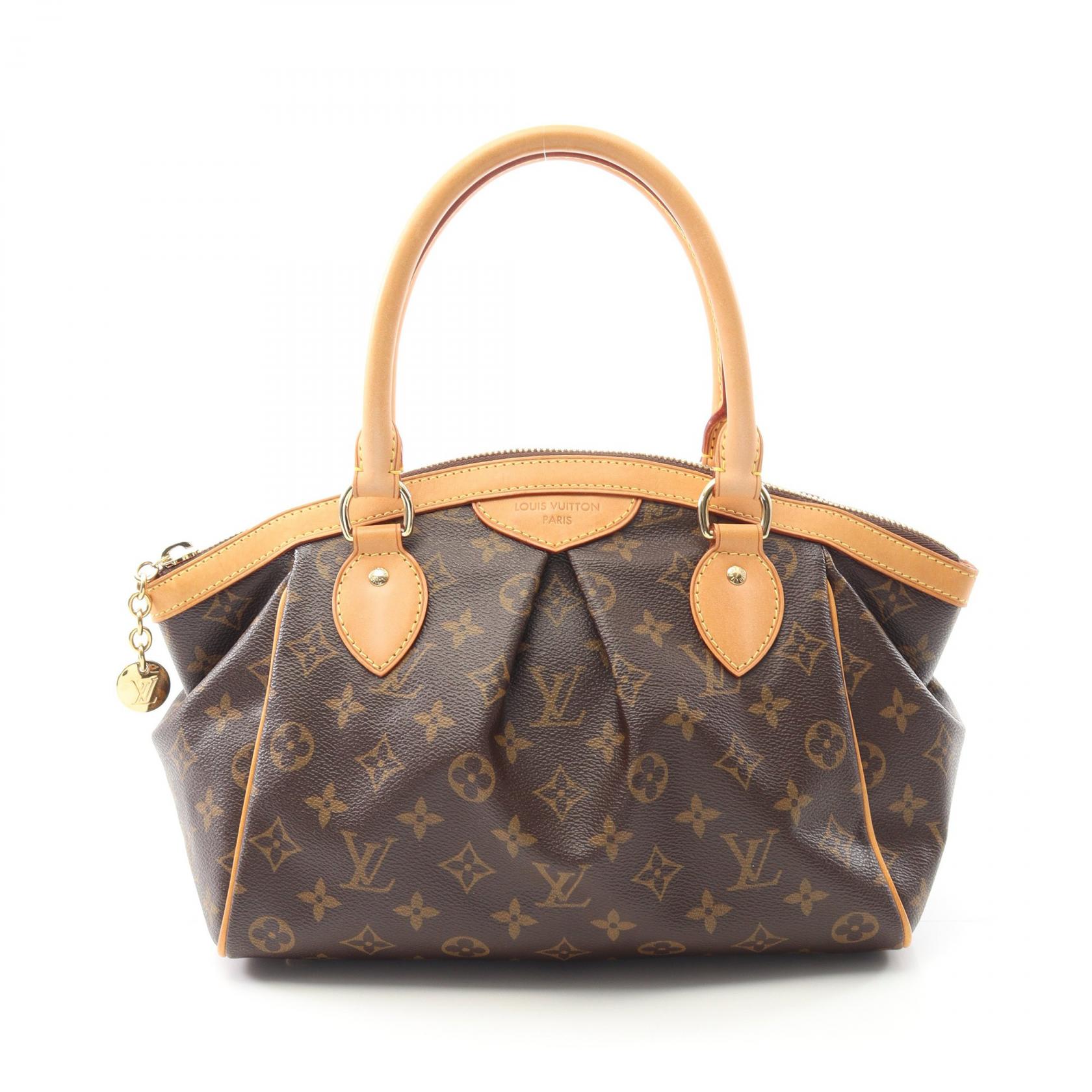 【SALE／1万円OFFクーポン】ルイ・ヴィトン LOUIS VUITTON ティヴォリPM ハンドバッグ バッグ PVCコーティングキャンバス レザー モノグラム レディース ブラウン系 M40143 【中古】