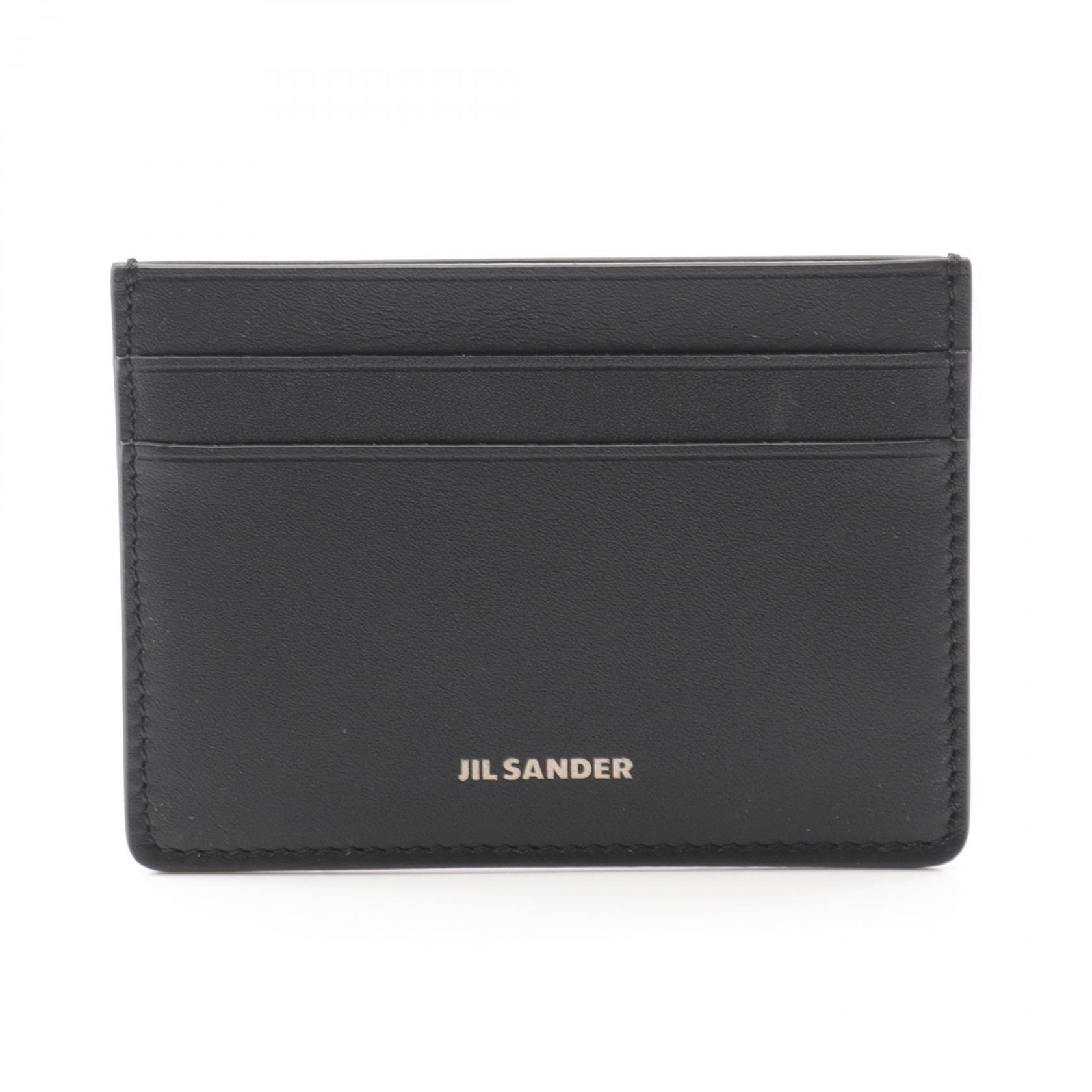 《全品5%クーポン×P5倍》ジルサンダー JIL SANDER カードケース アクセサリー レザー メンズ レディース ブラック系 J25VL0009P5458001 【新品】