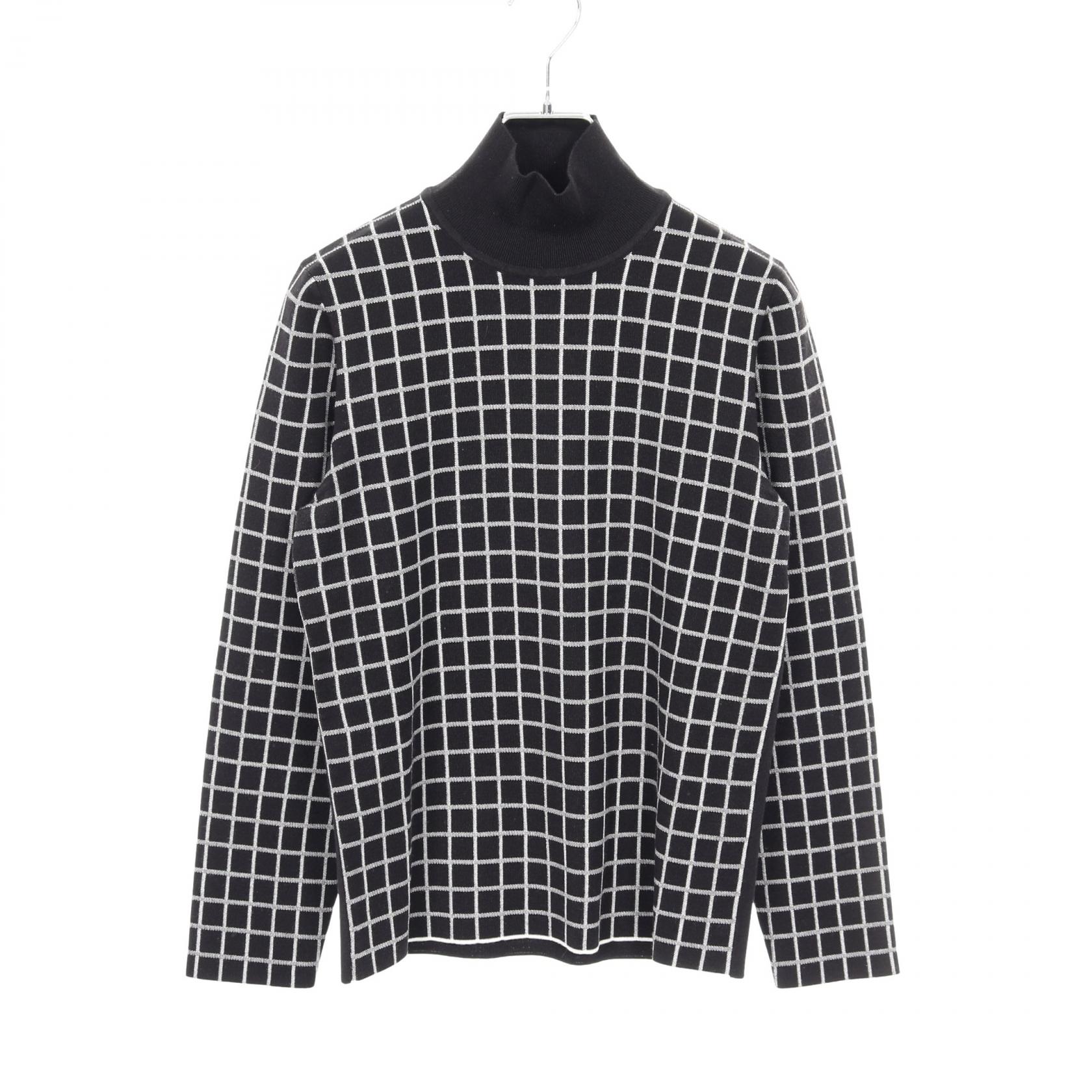 【SALE／5千円OFFクーポン】エルメス HERMES ニット 衣料品 トップス カシミヤ シルク シルク レディース ブラック系 / ホワイト系 【中古】