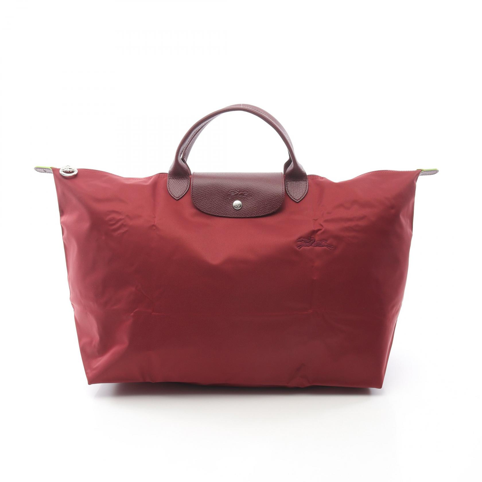 《全品5%クーポン×P5倍》ロンシャン Longchamp ル プリアージュ グリーン トラベル L トートバッグ バッグ キャンバス レザー レディース ボルドー系 L1624919P98 【新品】