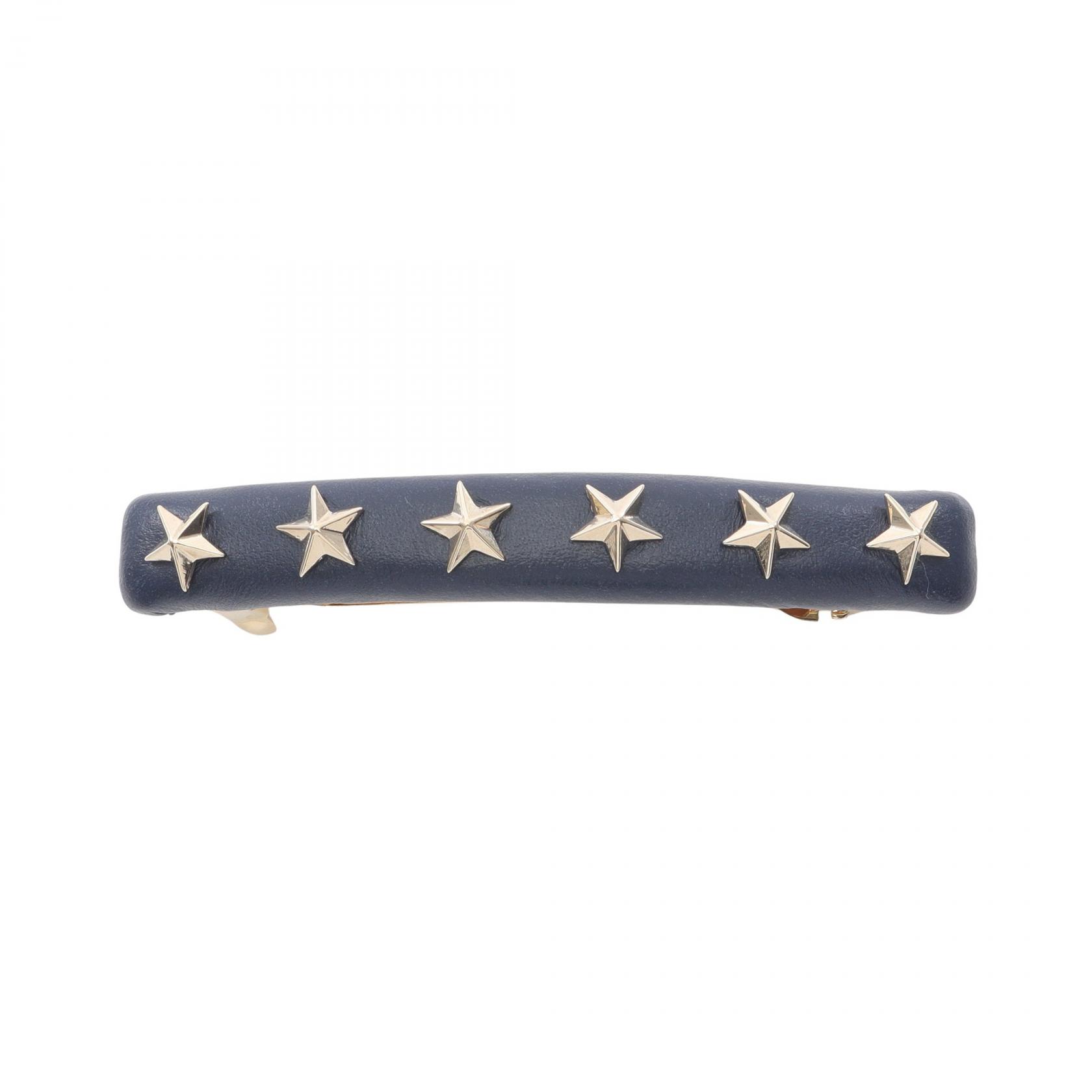 【15%OFFクーポン対象】ヴァレンチノ Valentino バレッタ アクセサリー レザー レディース ネイビー系 【中古】