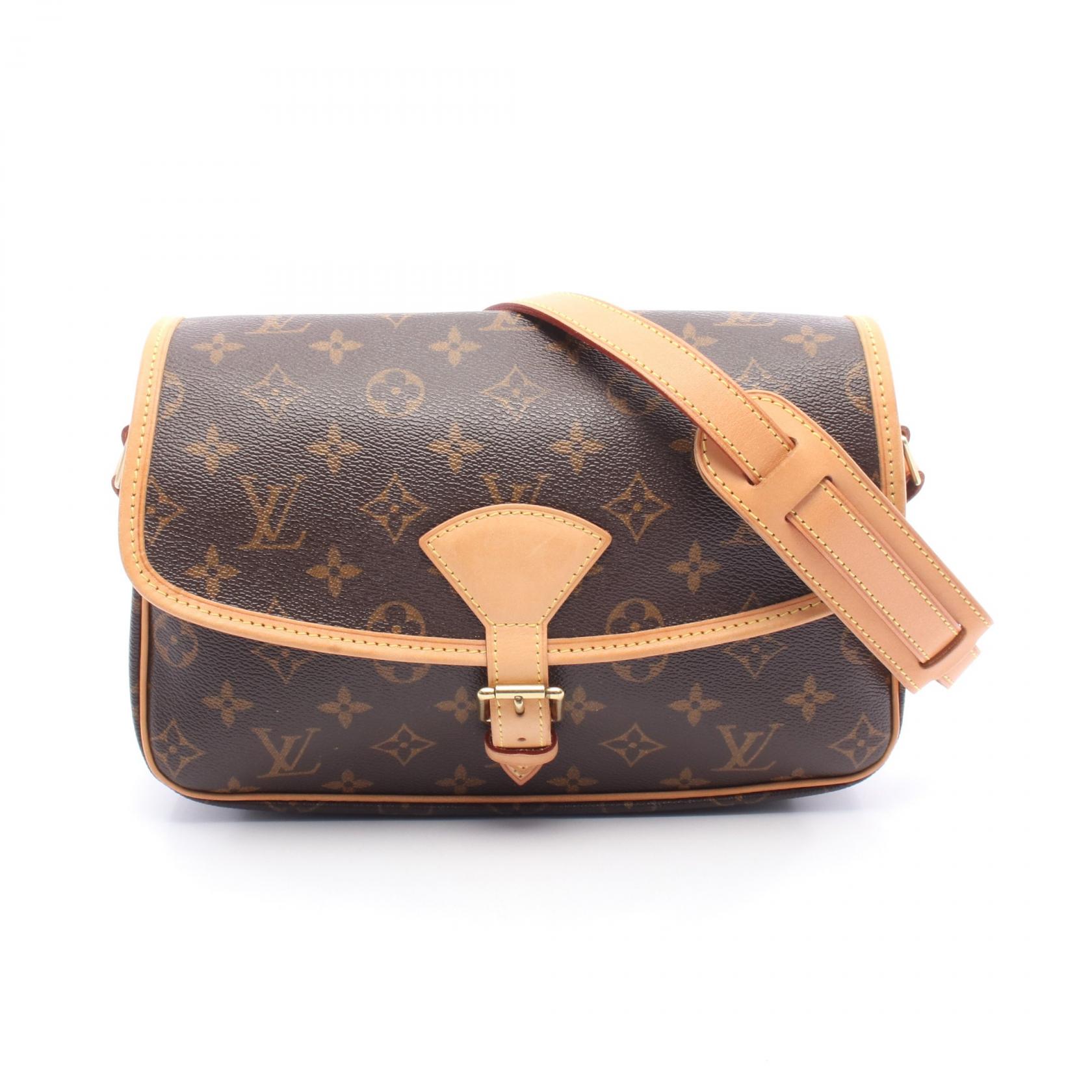 《全品5%クーポン×P5倍》ルイ・ヴィトン LOUIS VUITTON ソローニュ ショルダーバッグ バッグ PVCコーティングキャンバス レザー モノグラム レディース ブラウン系 M42250 【中古】