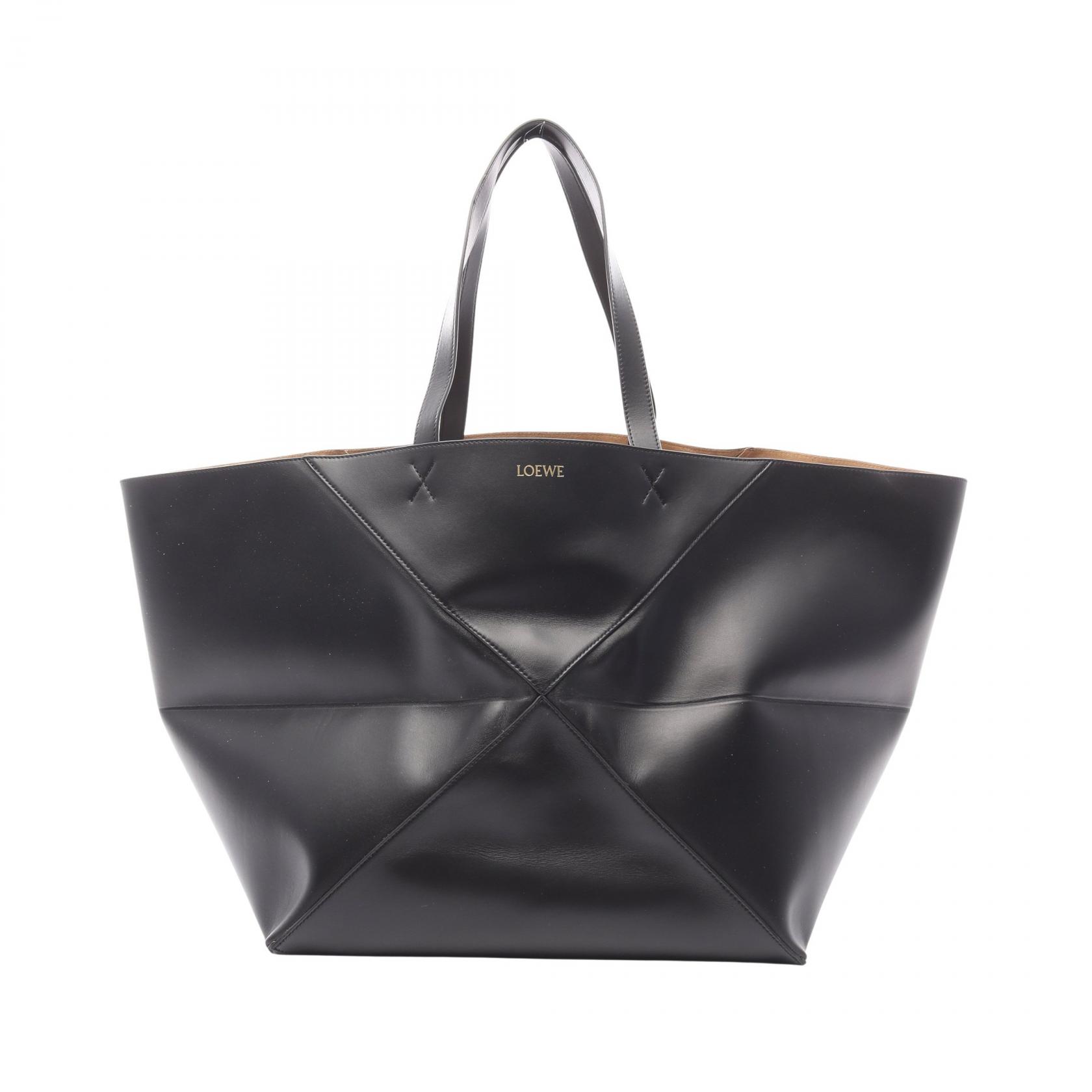 【SALE／10%OFFクーポン】ロエベ LOEWE パズルフォルド トートバッグ バッグ レザー メンズ ブラック系 B510PFMX011100 【新品】