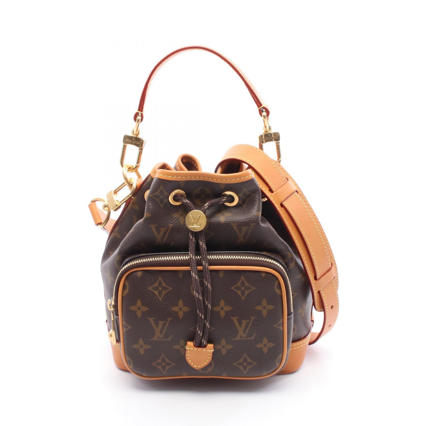 【15%OFFクーポン対象】ルイ・ヴィトン LOUIS VUITTON ノエカーゴ ハンドバッグ バッグ PVCコーティングキャンバス レザー モノグラム レディース ブラウン系 M14017 【中古】