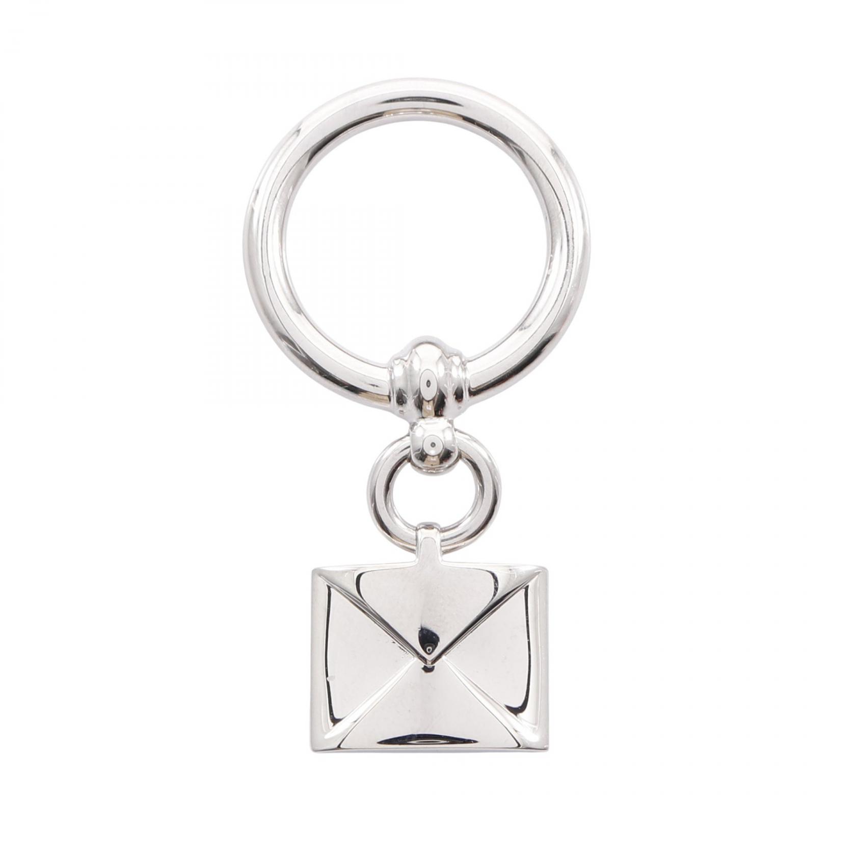 楽天市場】エルメス HERMES スカーフリング シルバーxブルー