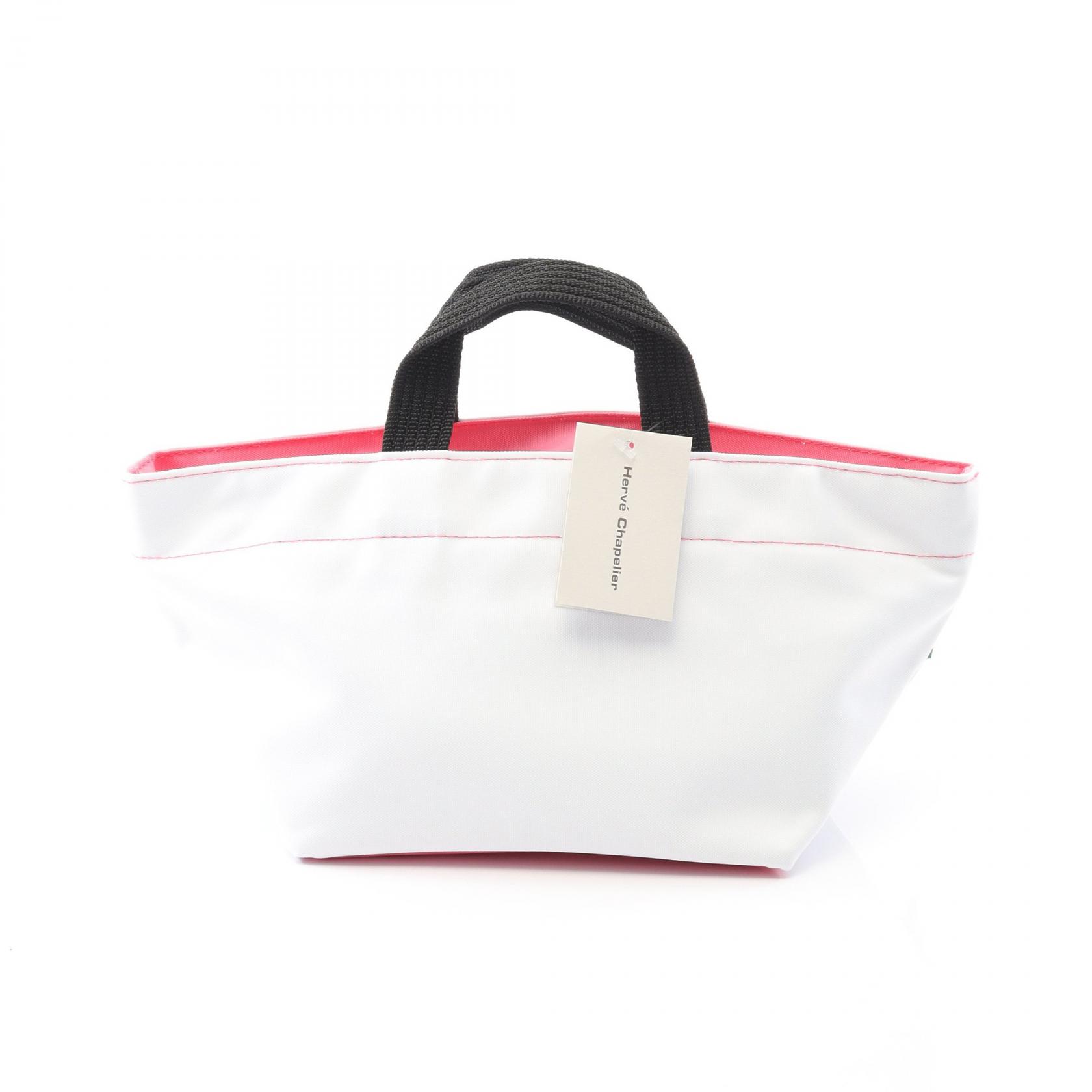 ≪千円OFFクーポン 7/19 20時～7/26 9:59≫エルベ・シャプリエ Herve Chapelier ナイロン舟型トートS トートバッグ バッグ ナイロン レディース ホワイト系 / ピンク系 901N 01 56 【中古】｜Mike Museum