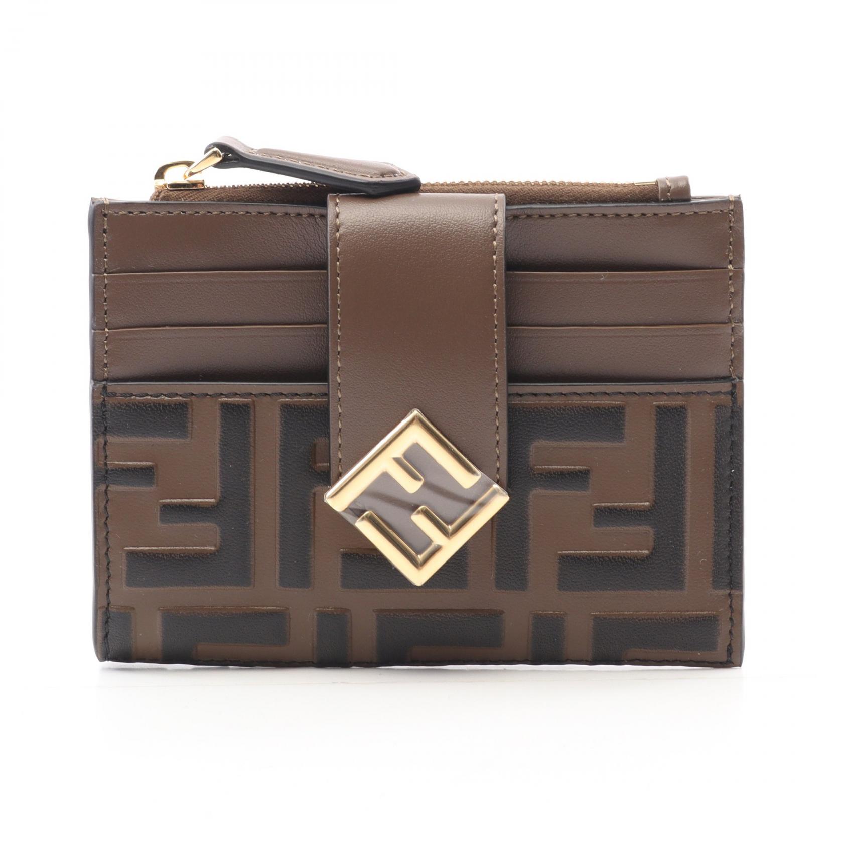 楽天市場】FENDI フェンディ FF Diamonds Zip Card Case FF