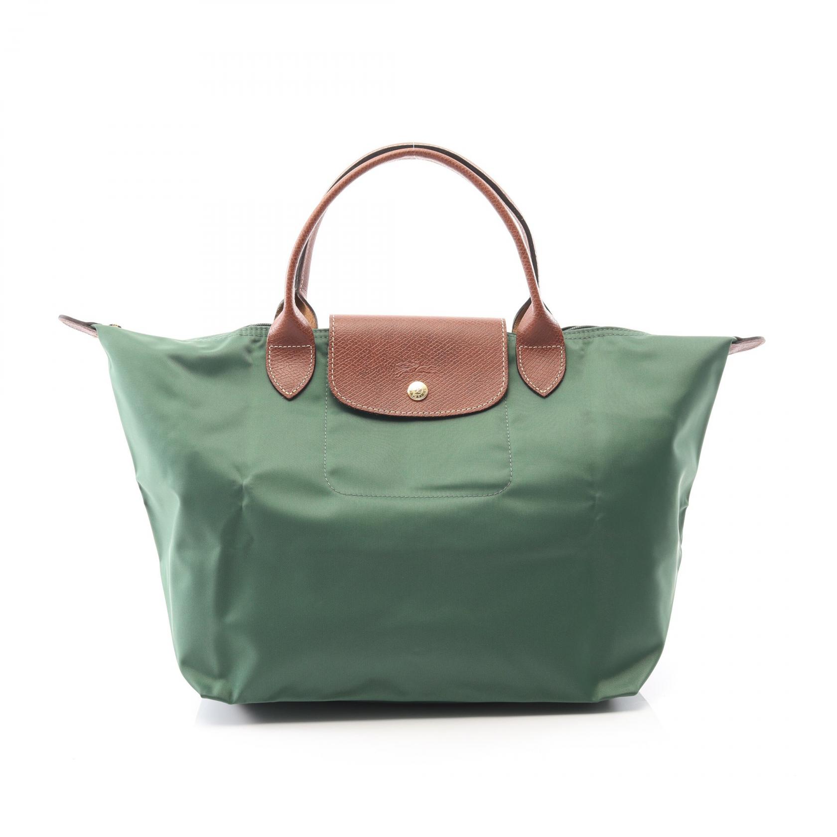 ロンシャン Longchamp ル プリアージュ オリジナル M トートバッグ バッグ ナイロン レザー レディース グリーン系 / ブラウン系 L1623089P95 【新品】
