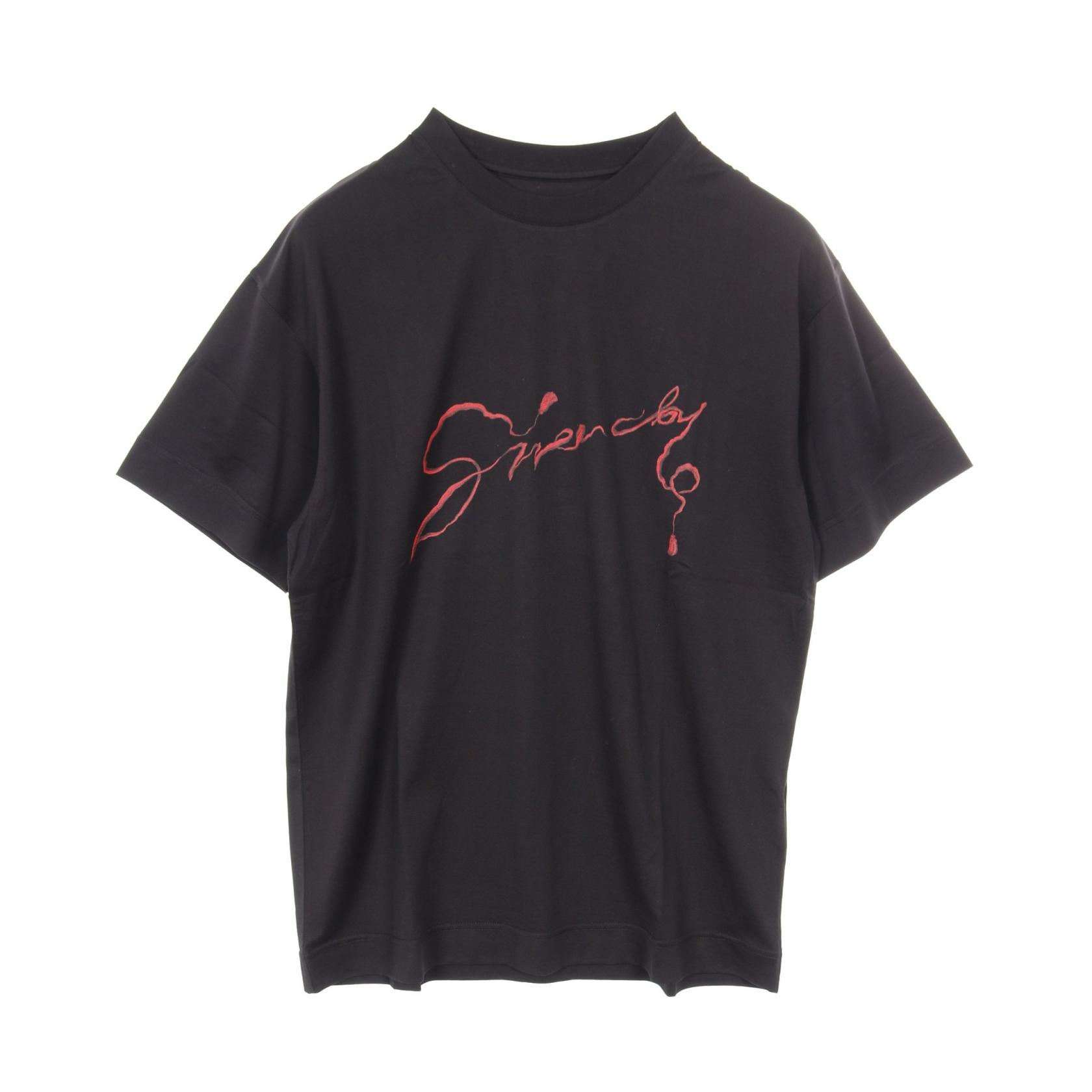 ジバンシィ GIVENCHY カットソー 衣料品 トップス コットン メンズ ブラック系 BM71MG3YQ4001M 【新品】