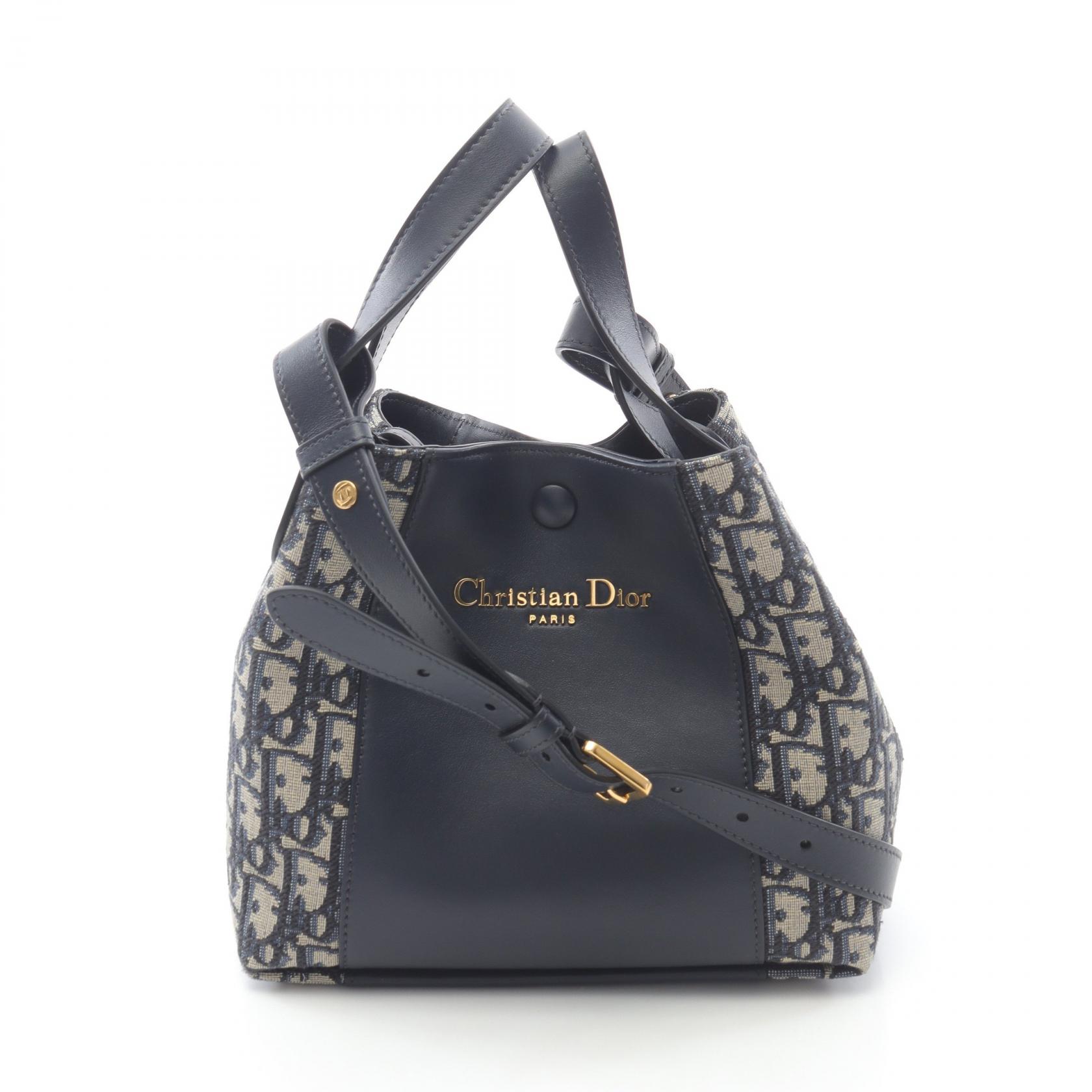 Dior ショルダーバッグ ネイビー/ホワイト Christian Dior ショルダーバッグ ネイビー/ホワイト Dior