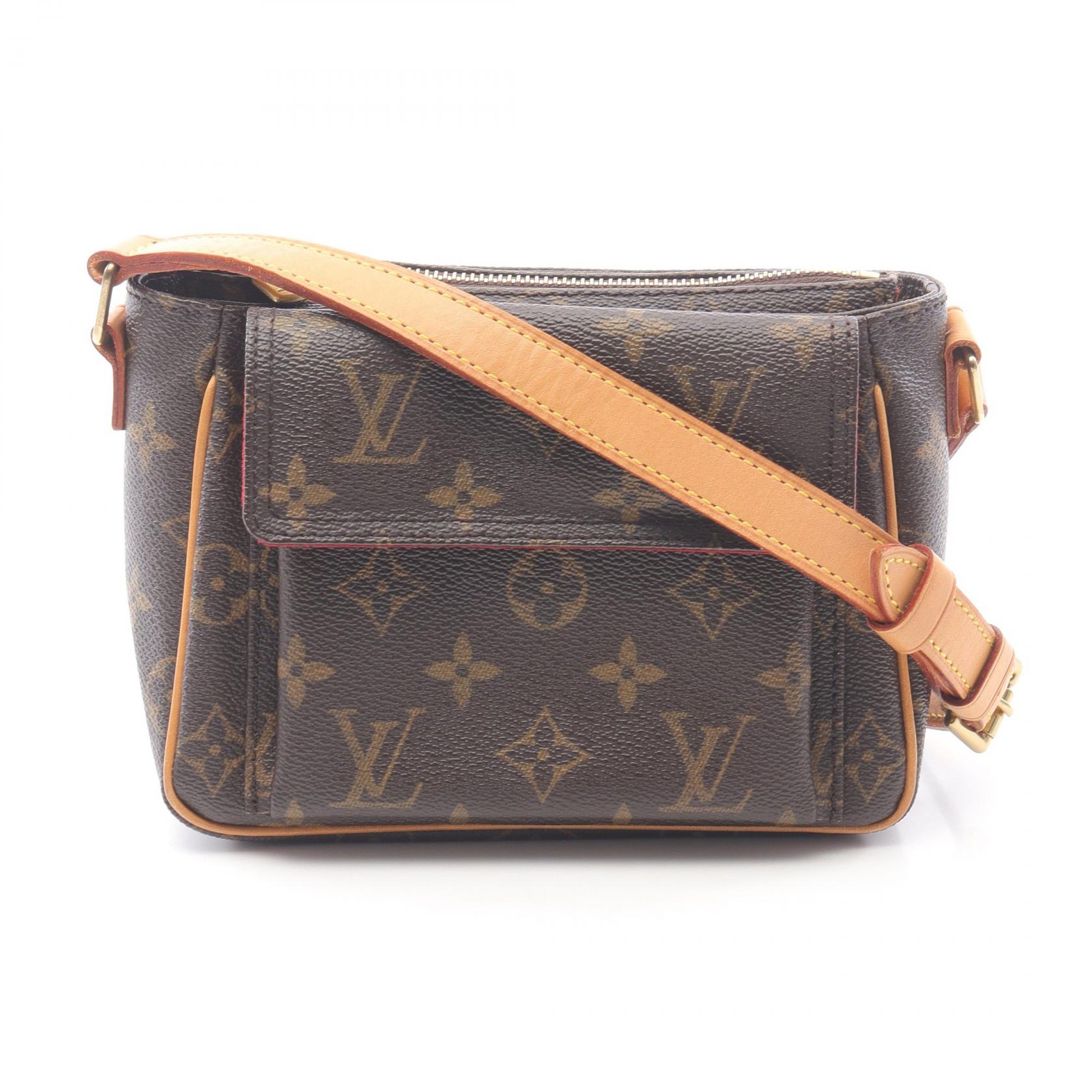 《全品5%クーポン×P5倍》ルイ・ヴィトン LOUIS VUITTON ヴィバシテPM モノグラム ショルダーバッグ バッグ PVCコーティングキャンバス レザー レディース ブラウン系 M51165 【中古】