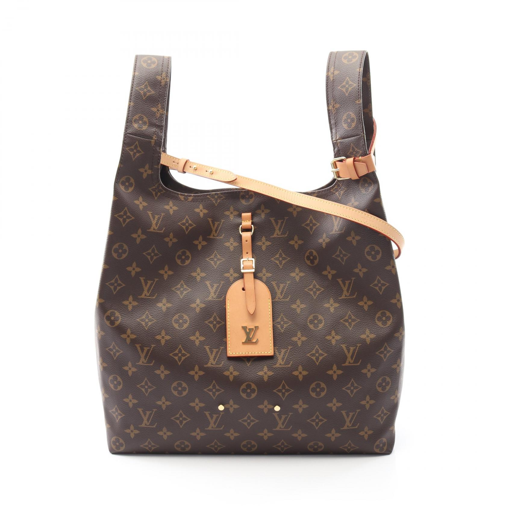 【15%OFFクーポン対象】ルイ・ヴィトン LOUIS VUITTON アトランティスGM モノグラム ハンドバッグ バッグ PVCコーティングキャンバス レザー レディース ブラウン系 M46817 【中古】