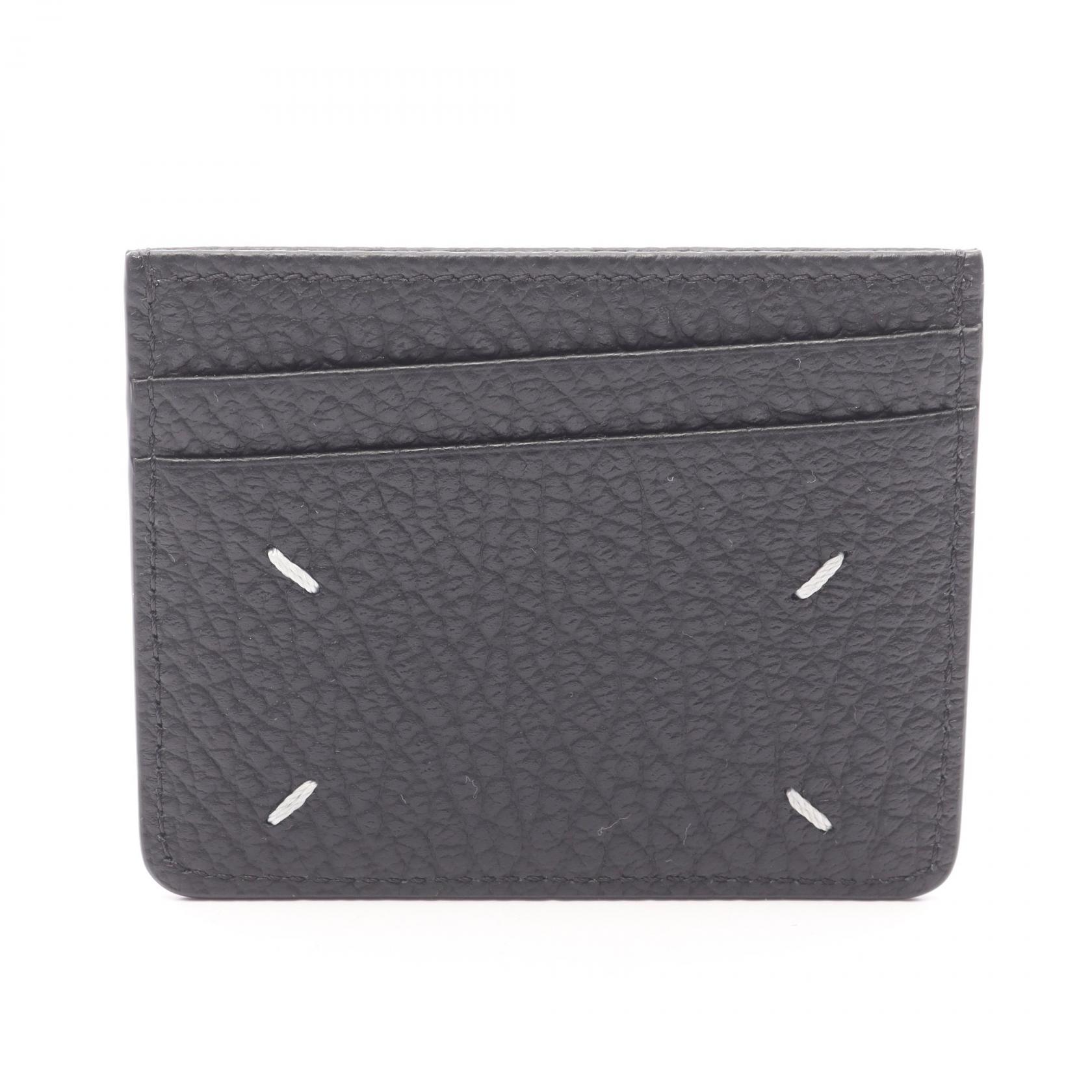 《全品5%クーポン×P5倍》メゾン マルジェラ Maison Margiela カードケース アクセサリー レザー メンズ レディース ブラック系 SA1VX0006P4455T8013 【新品】