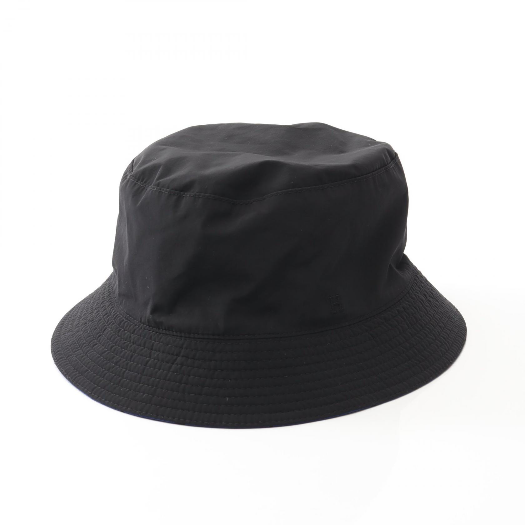 楽天市場】HERMES エルメス バケットハット Hロゴ 帽子 #57 ナイロン