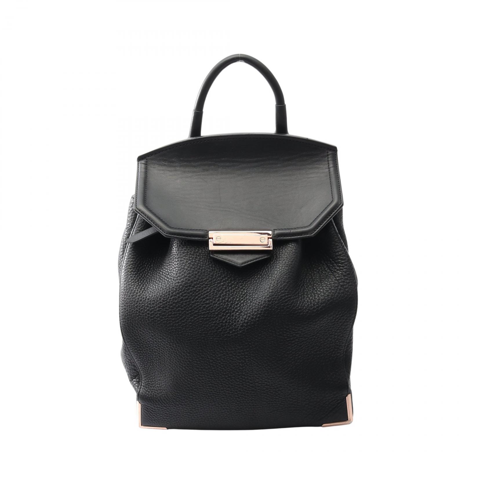 アレキサンダーワン alexanderwang PRISMA プリズマ リュックサック バックパック バッグ レザー レディース ブラック系 【中古】